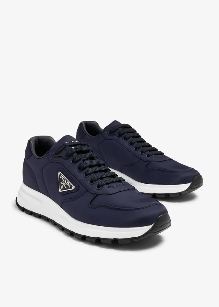 Prada Prax 2.0 and Re-Nylon Sneakers Navy Blue