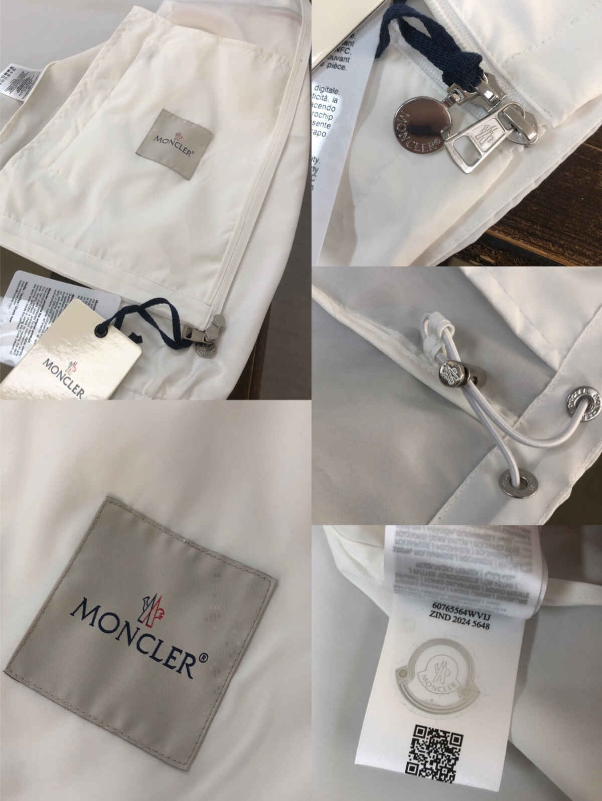 Moncler Mira Technical Jacket White - Image 4