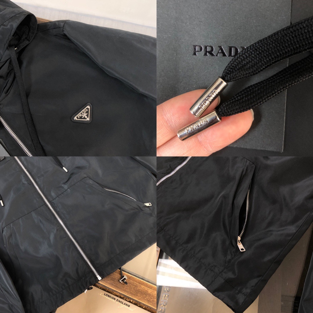 Prada Re-Nylon Core Jacket Black - Image 3