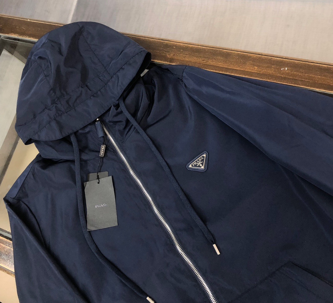 Prada Re-Nylon Core Jacket Navy Blue - Image 2