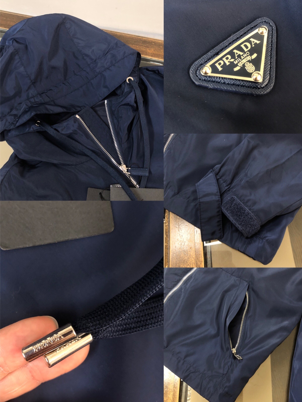 Prada Re-Nylon Core Jacket Navy Blue - Image 3