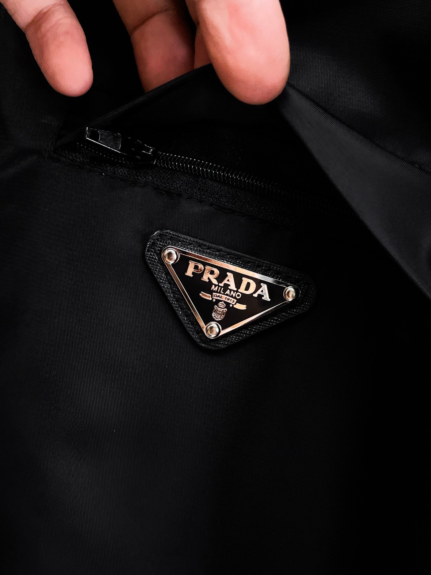 Prada Re-Nylon Blouson Jacket Black - Image 2