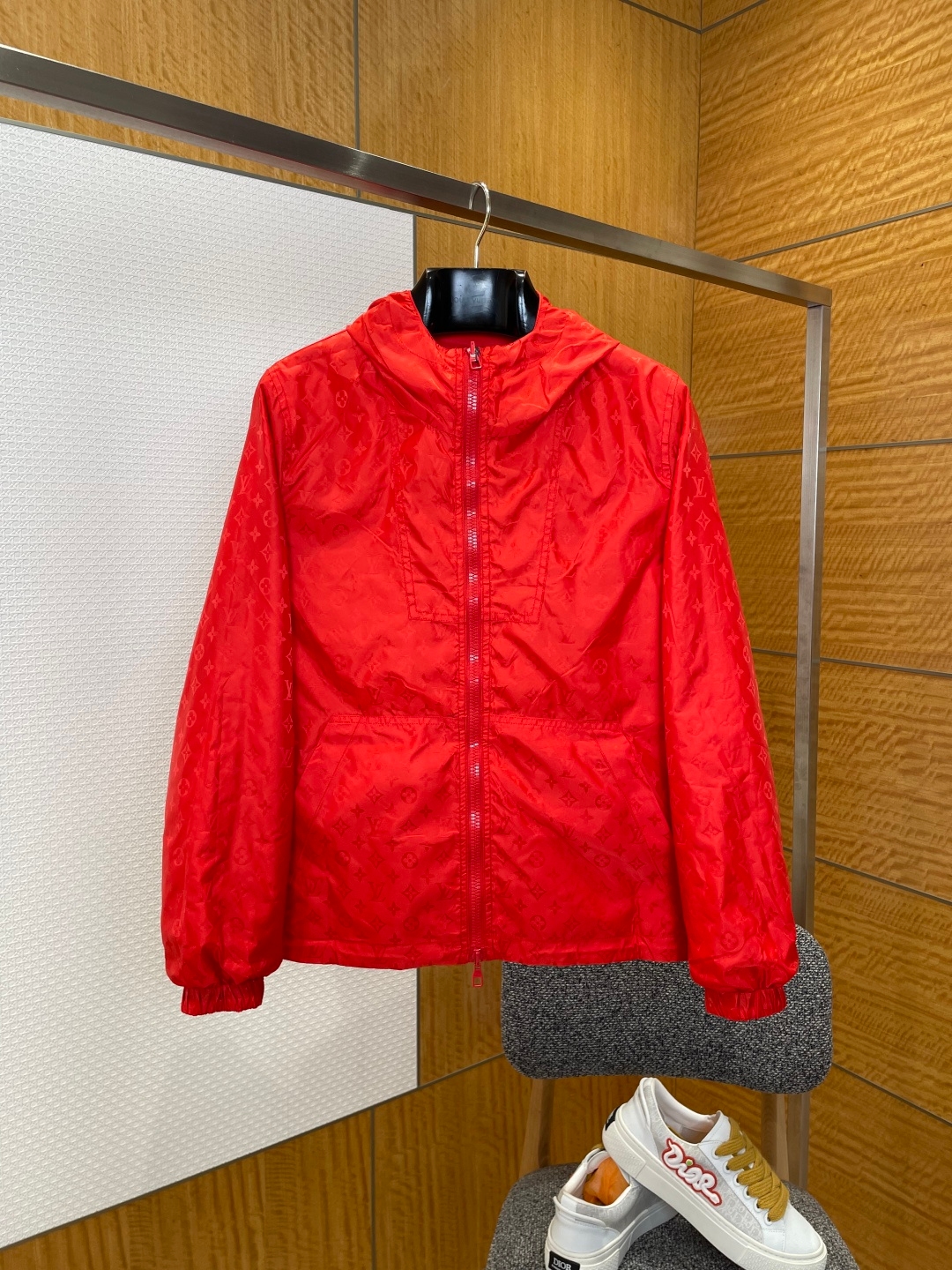 Louis Vuitton Reversible Monogram Jacket Red - Image 3