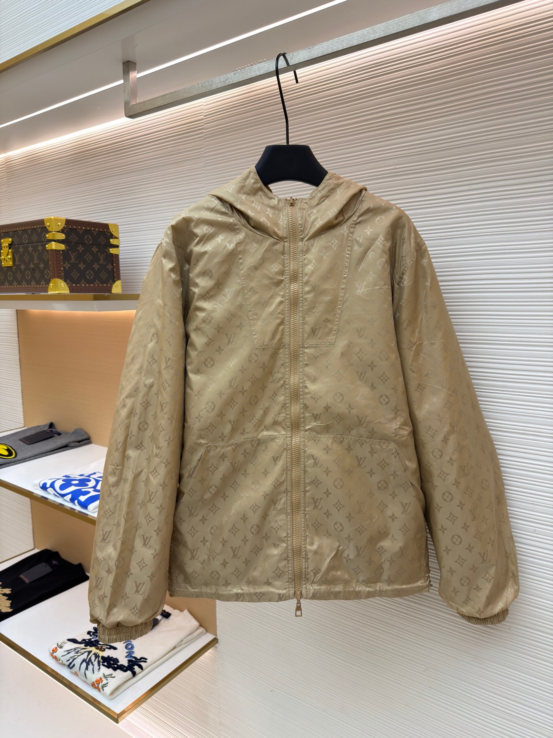 Louis Vuitton Reversible Monogram Jacket Beige - Image 3