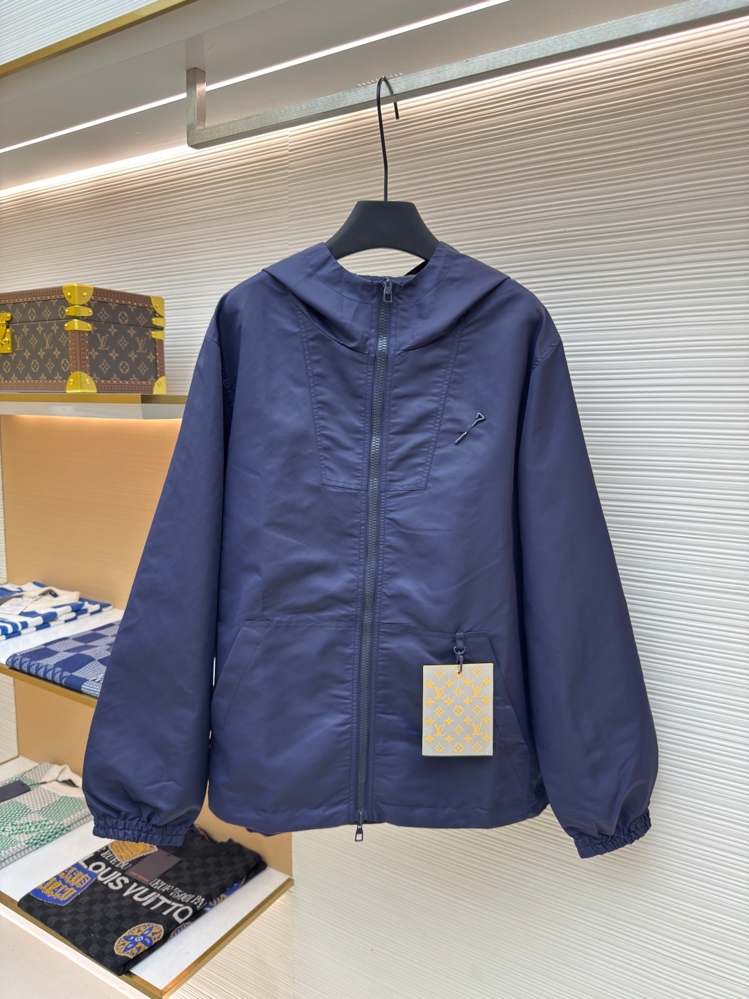 Louis Vuitton Reversible Monogram Jacket Navy Blue