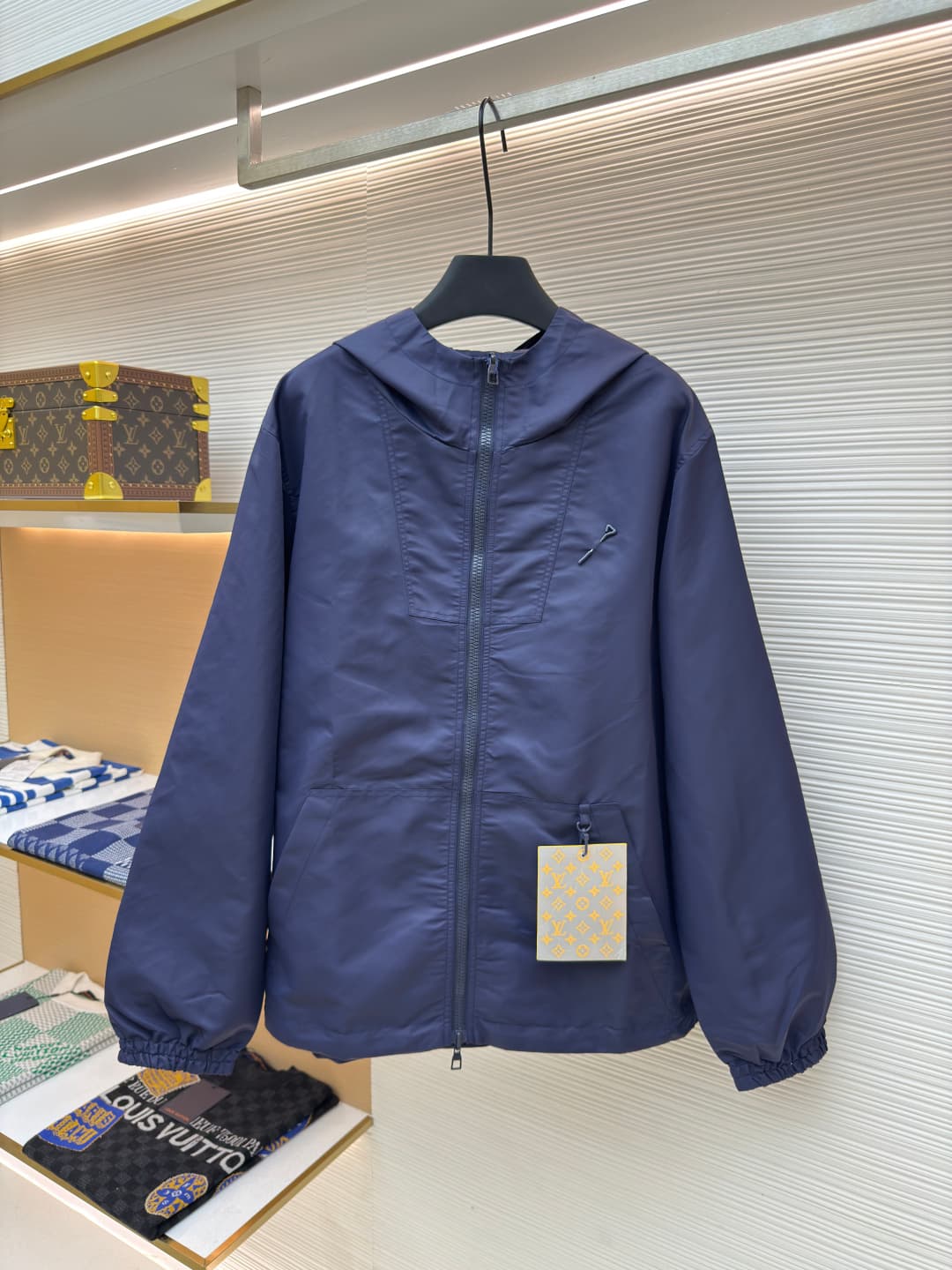 Louis Vuitton Reversible Monogram Jacket Navy Blue
