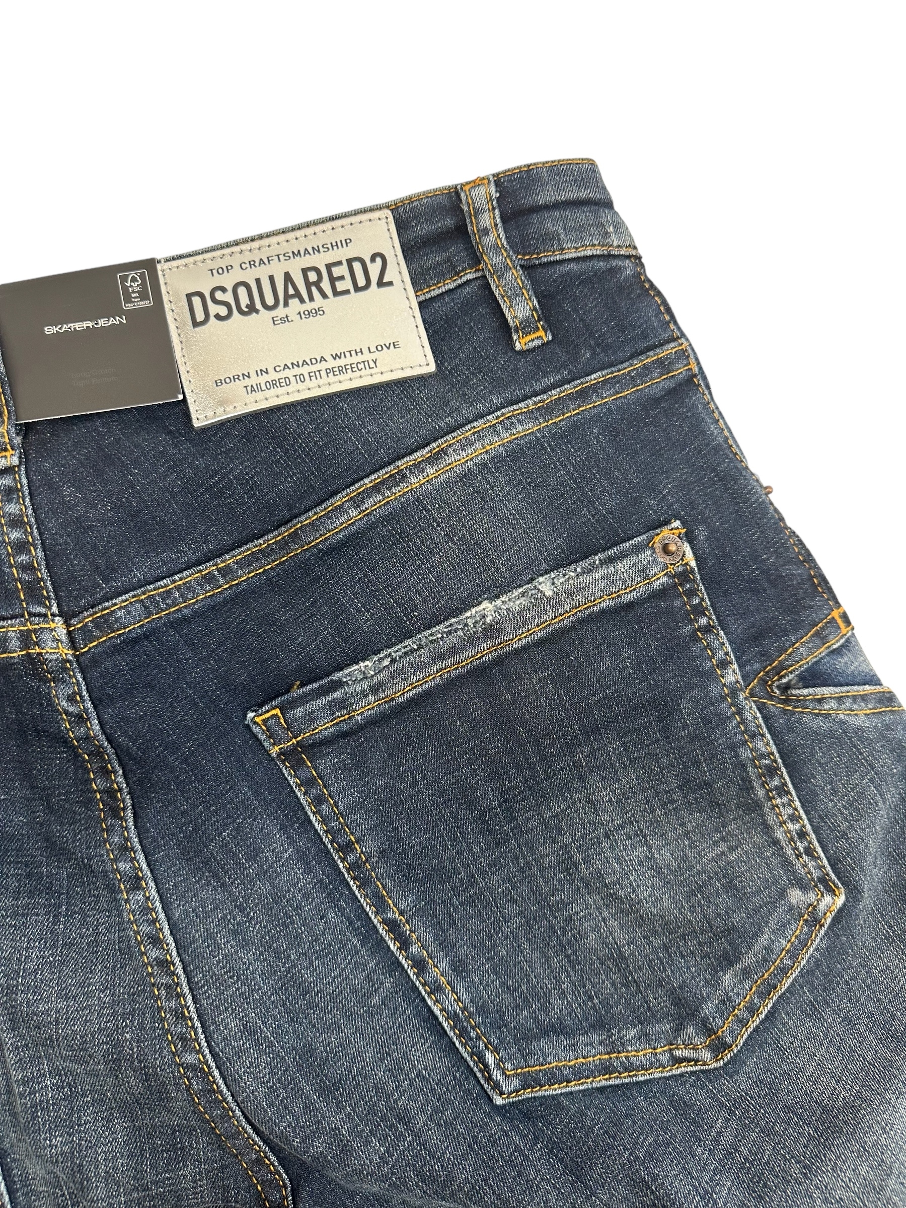 Dsq2 Jeans Craftsmatship Star Blue - Image 6