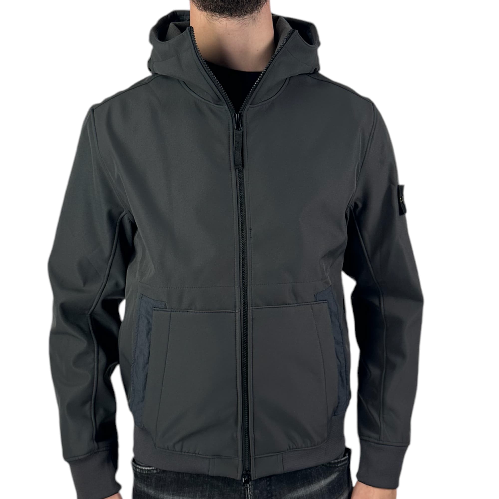 Stone Island Soft Shell Jacket Grey