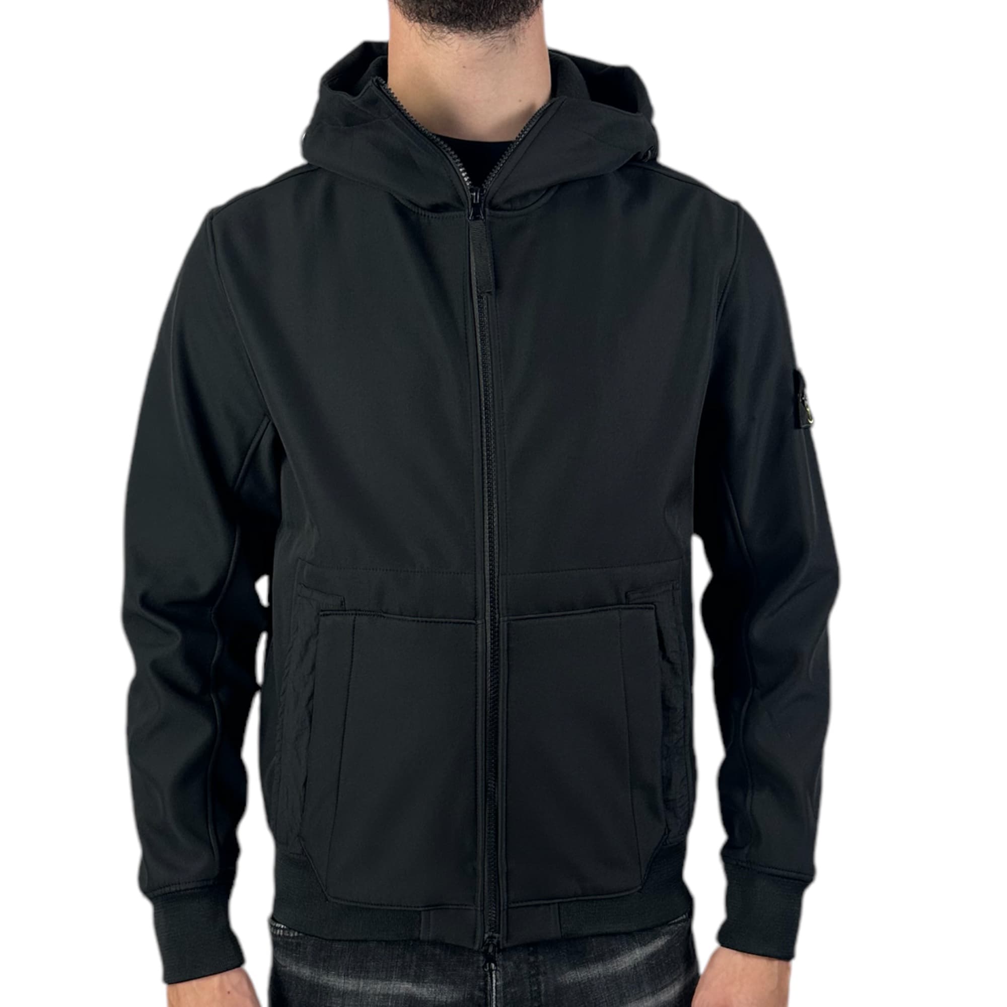 Stone Island Soft Shell Jacket Black