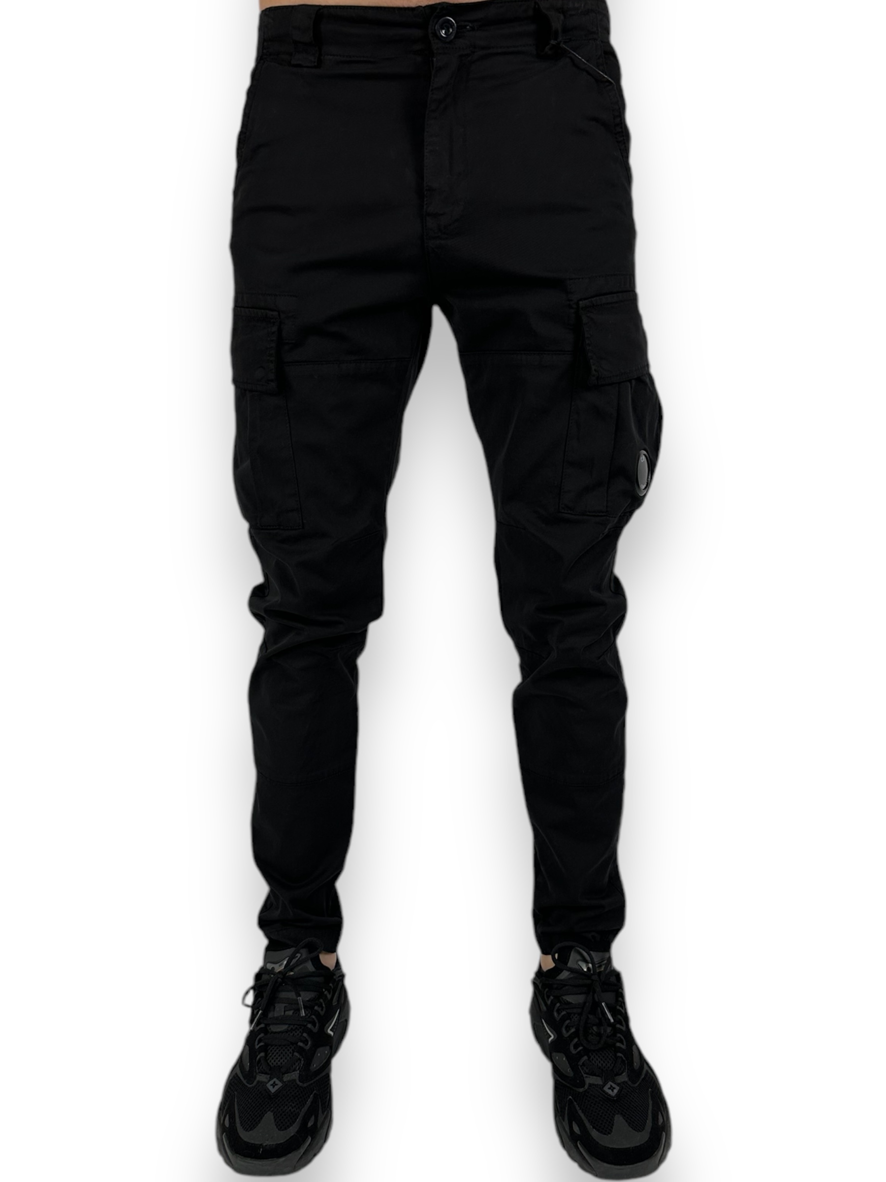 C.P. Company Cargo Pants Black - Image 2