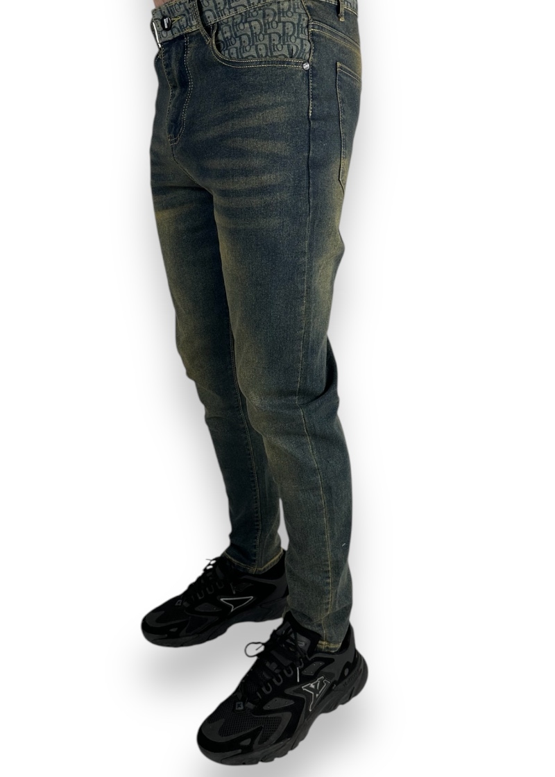 Dior Jeans Oblique Logo Blue - Image 2