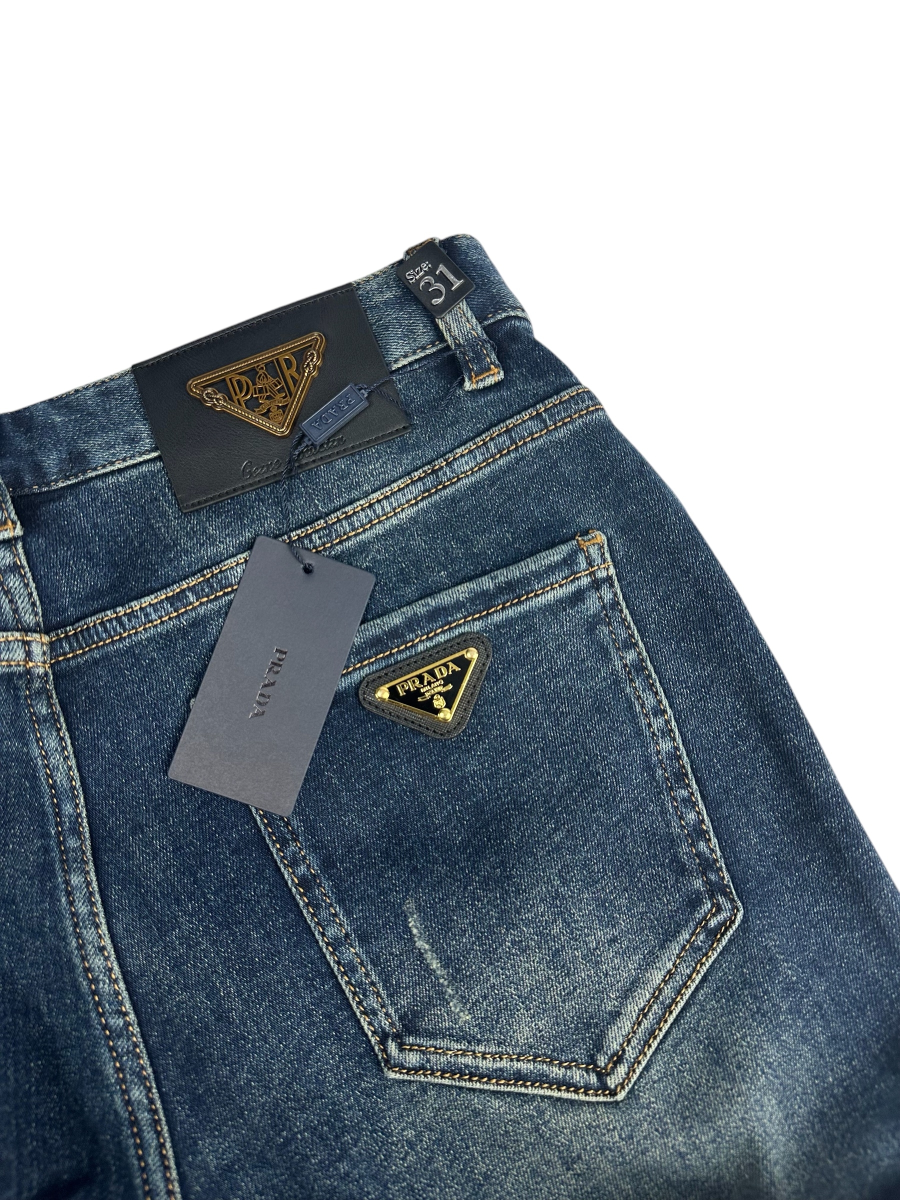 Prada Jeans Gold Edition Blue - Image 5