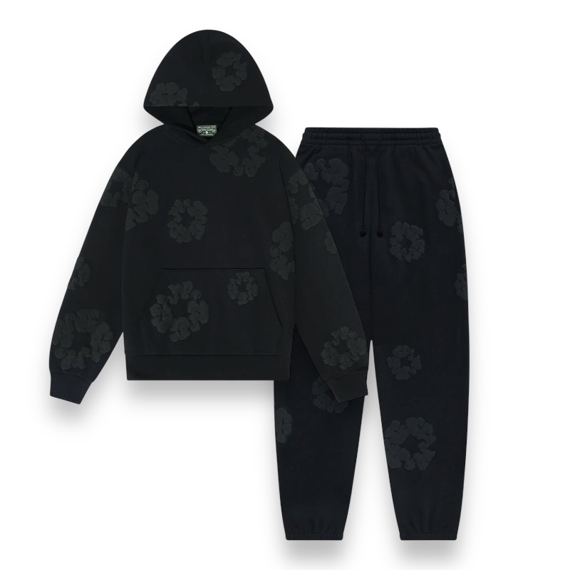 Denim Tears Tracksuit Black on Black - Image 1