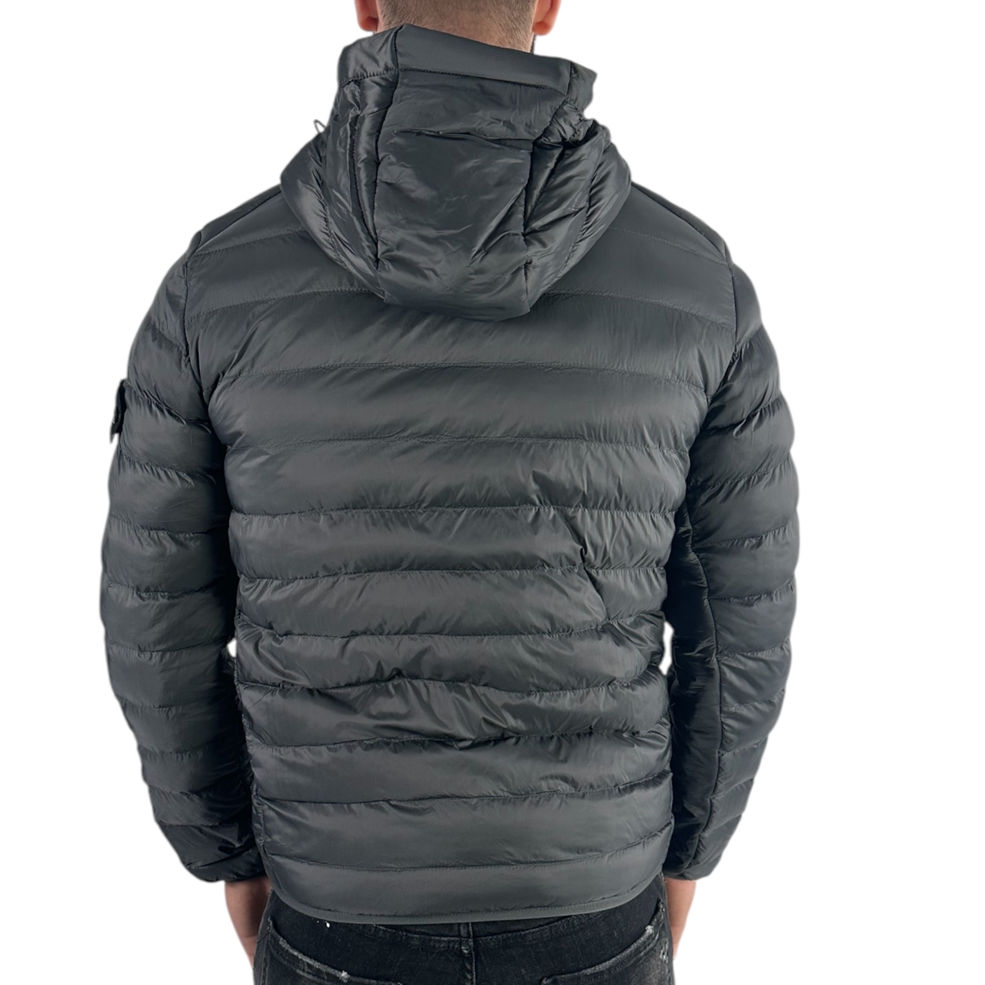 Stone Island Light Down-Jacket Grey - Image 3