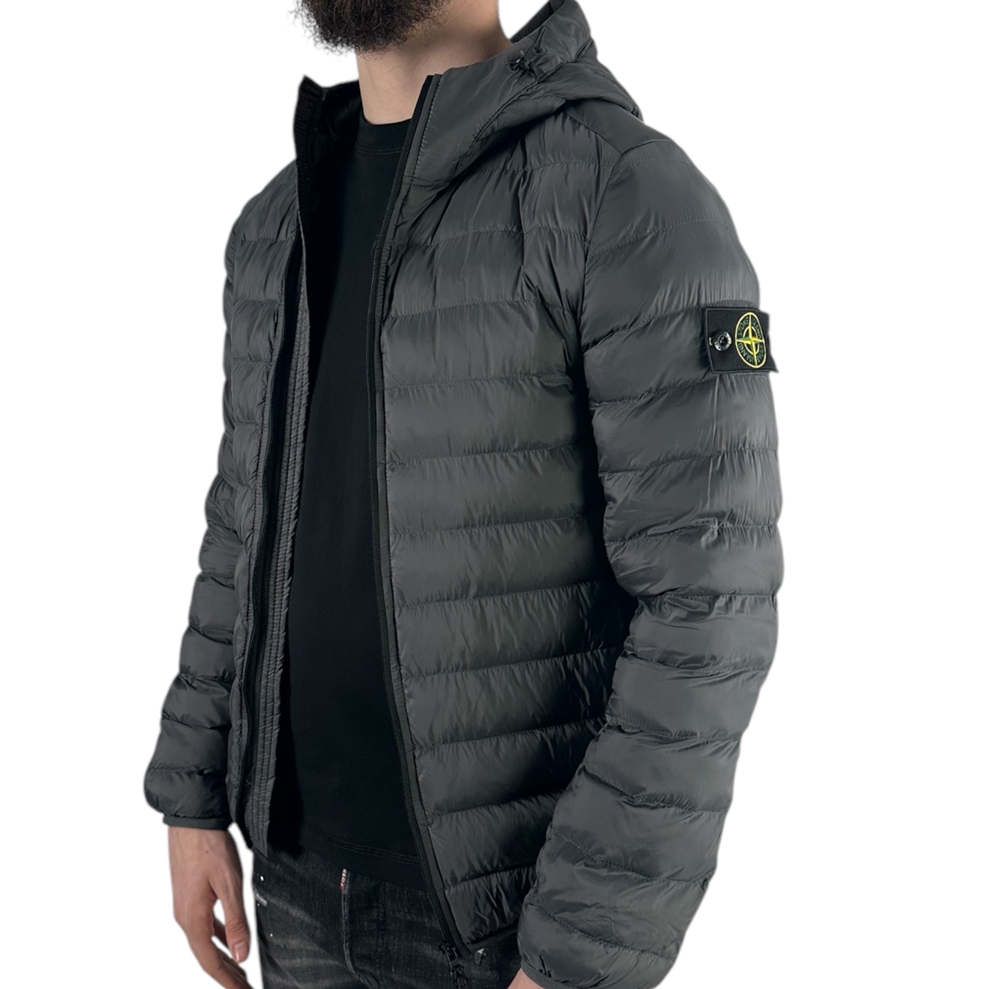 Stone Island Light Down-Jacket Grey - Image 4