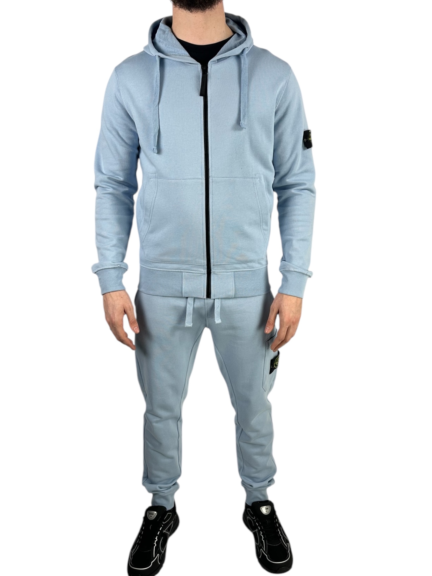 Stone Island Zipper Tracksuit Light Blue - Image 2