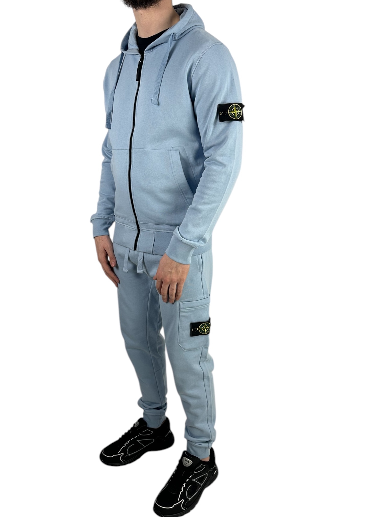 Stone Island Zipper Tracksuit Light Blue - Image 1