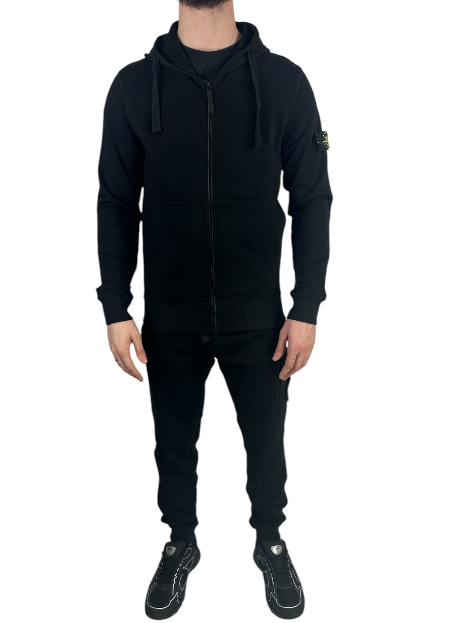 Stone Island Zipper Tracksuit Black - Image 2