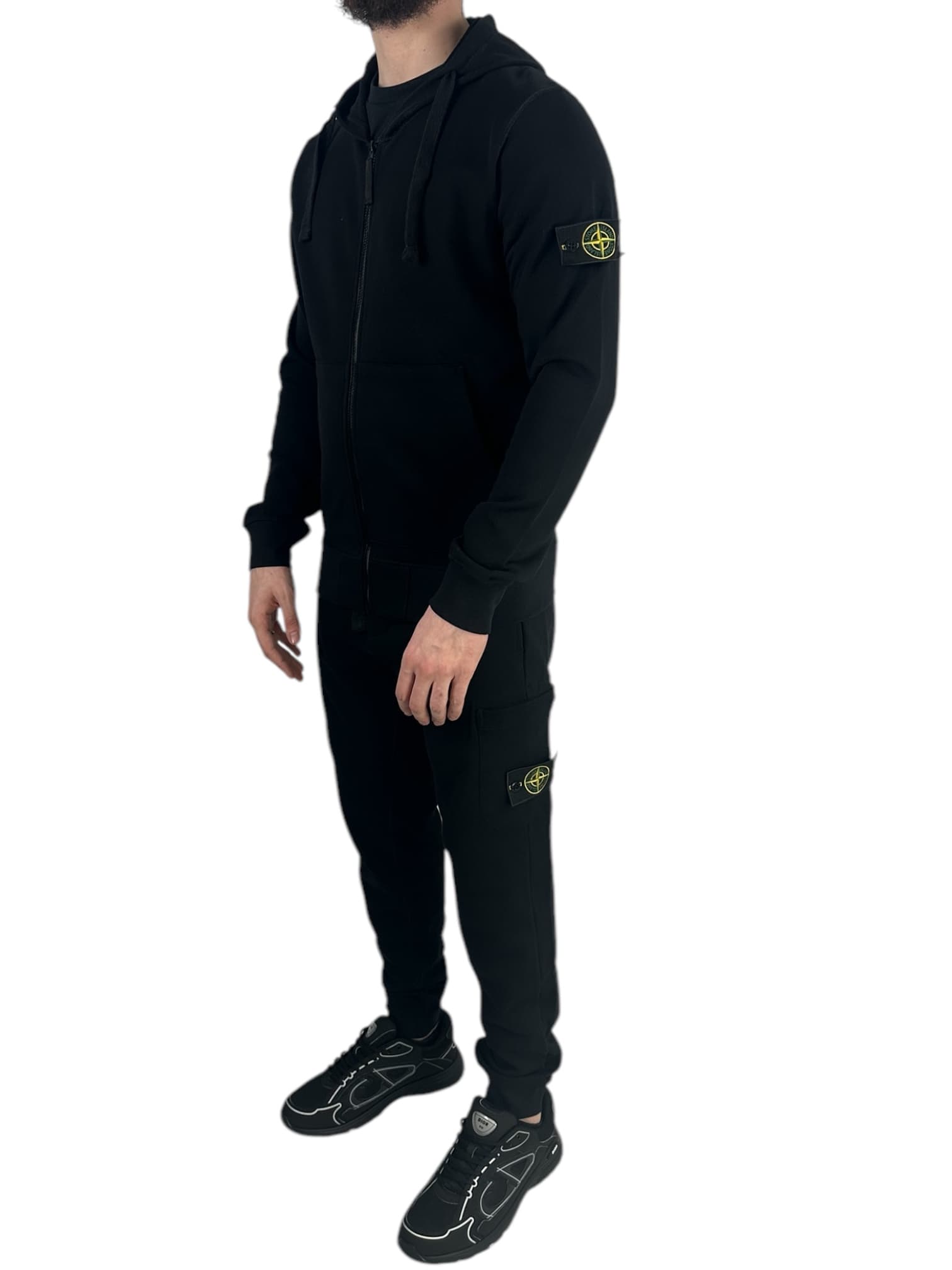 Stone Island Zipper Tracksuit Black