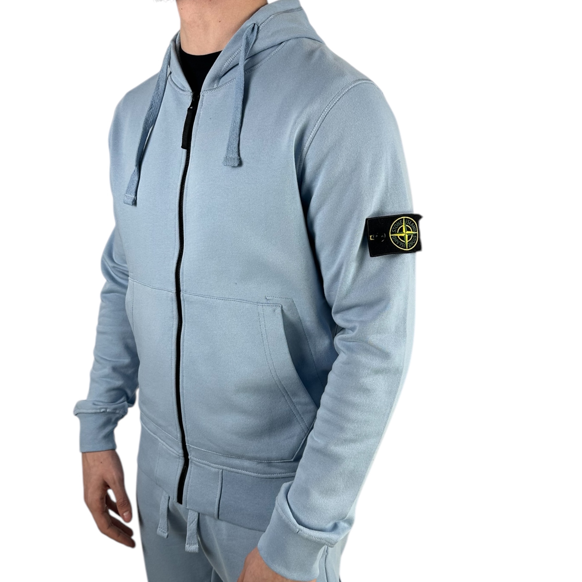 Stone Island Zipper Tracksuit Light Blue - Image 4