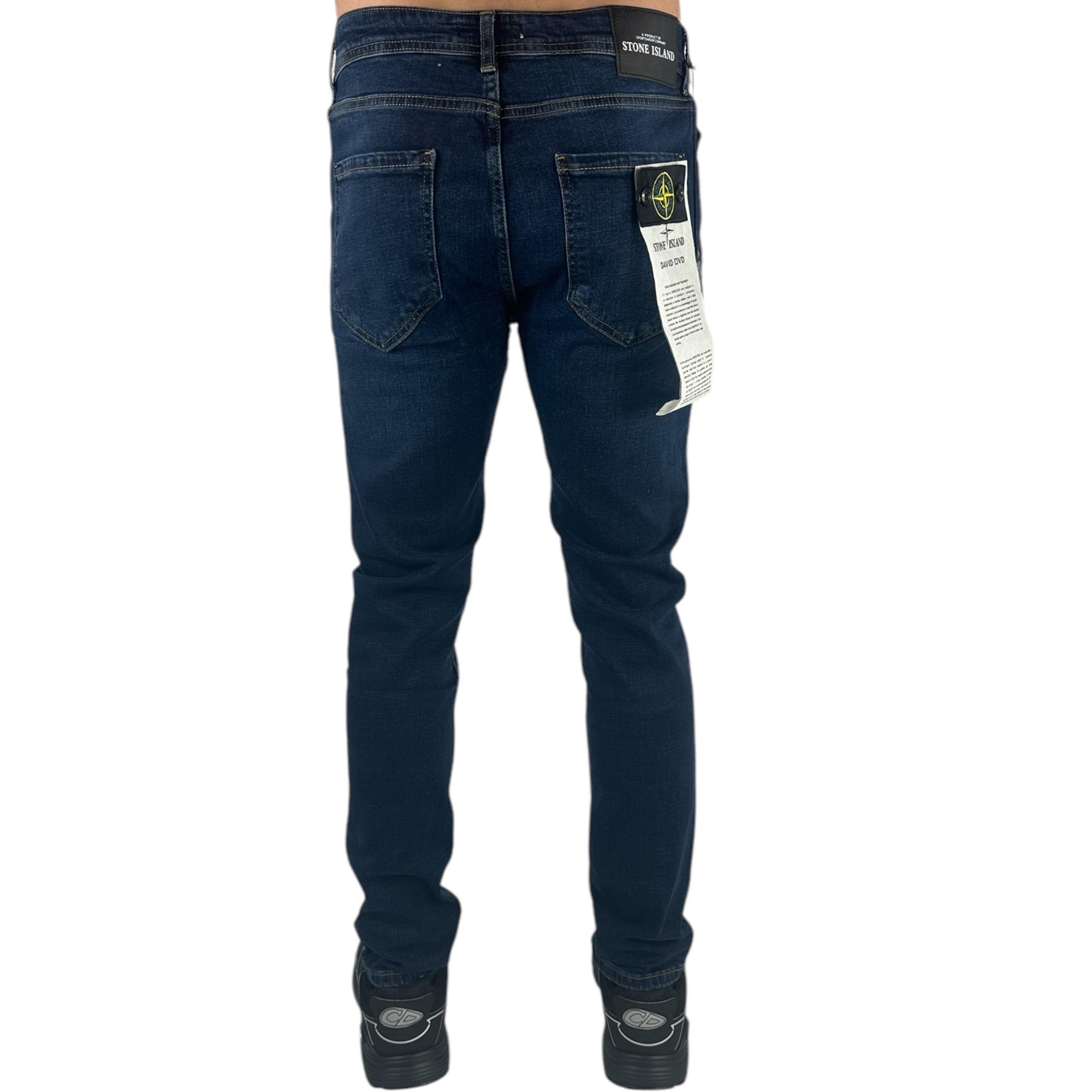 Stone Island Logo Jeans Dark Blue - Image 3