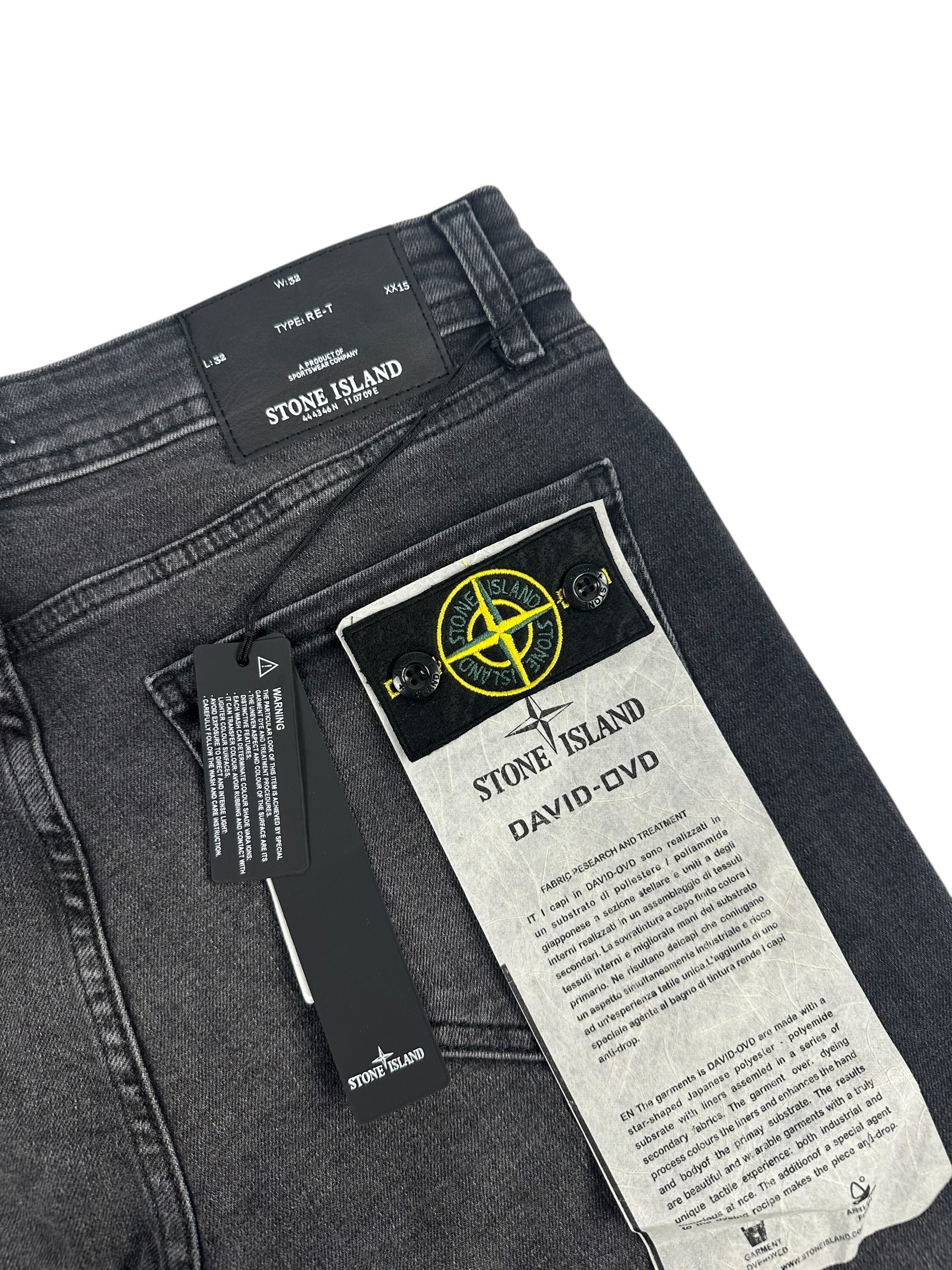 Stone Island Logo Jeans Dark Grey - Image 6