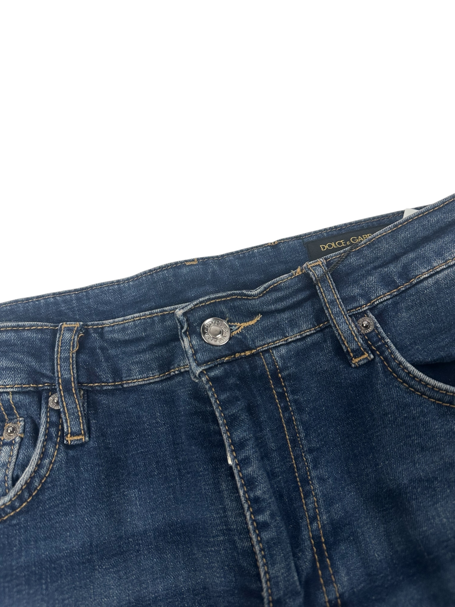 Dolce & Gabbana Jeans Plate Logo Blue - Image 3
