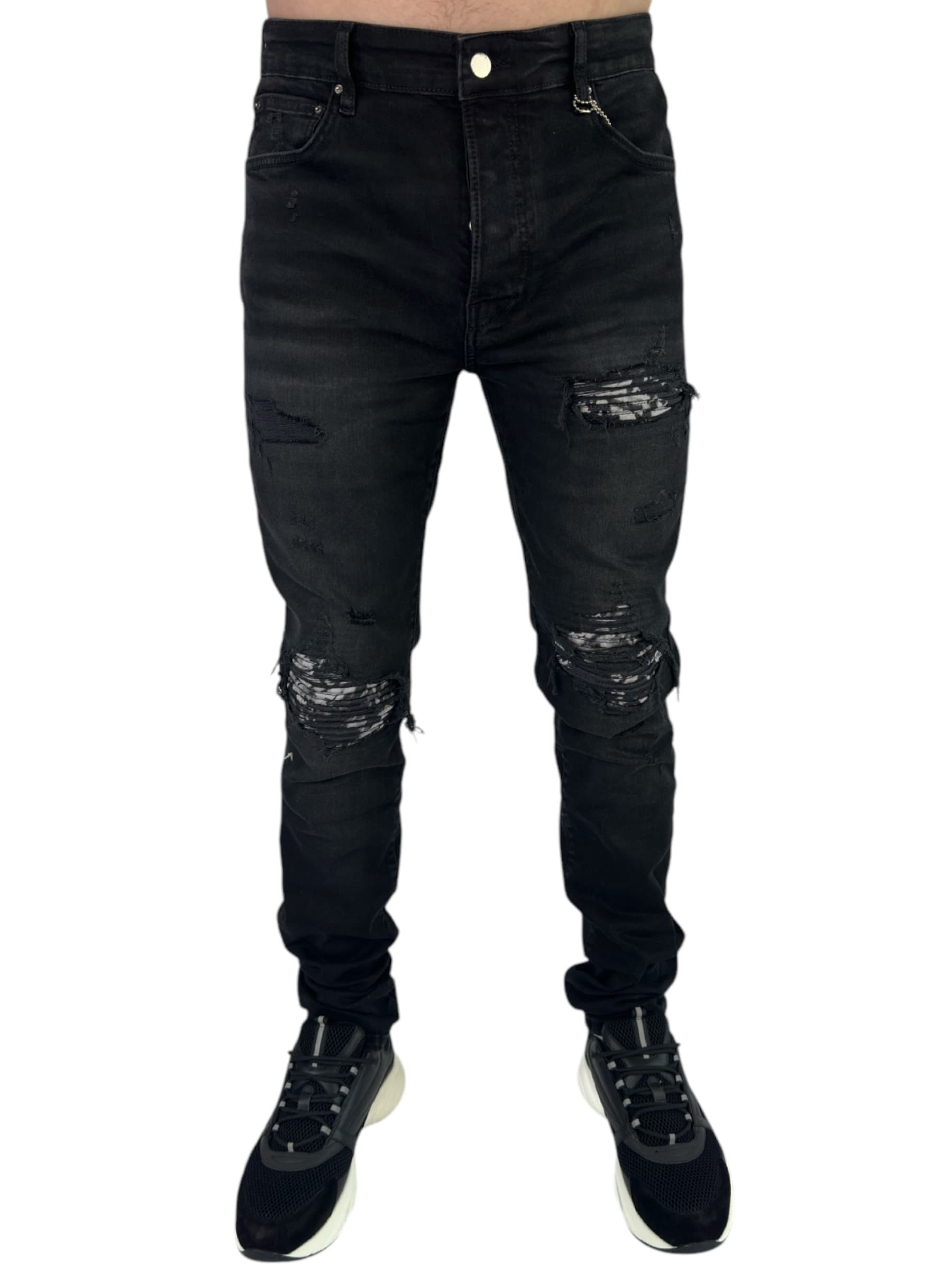 Amiri jeans Grey Patch Black