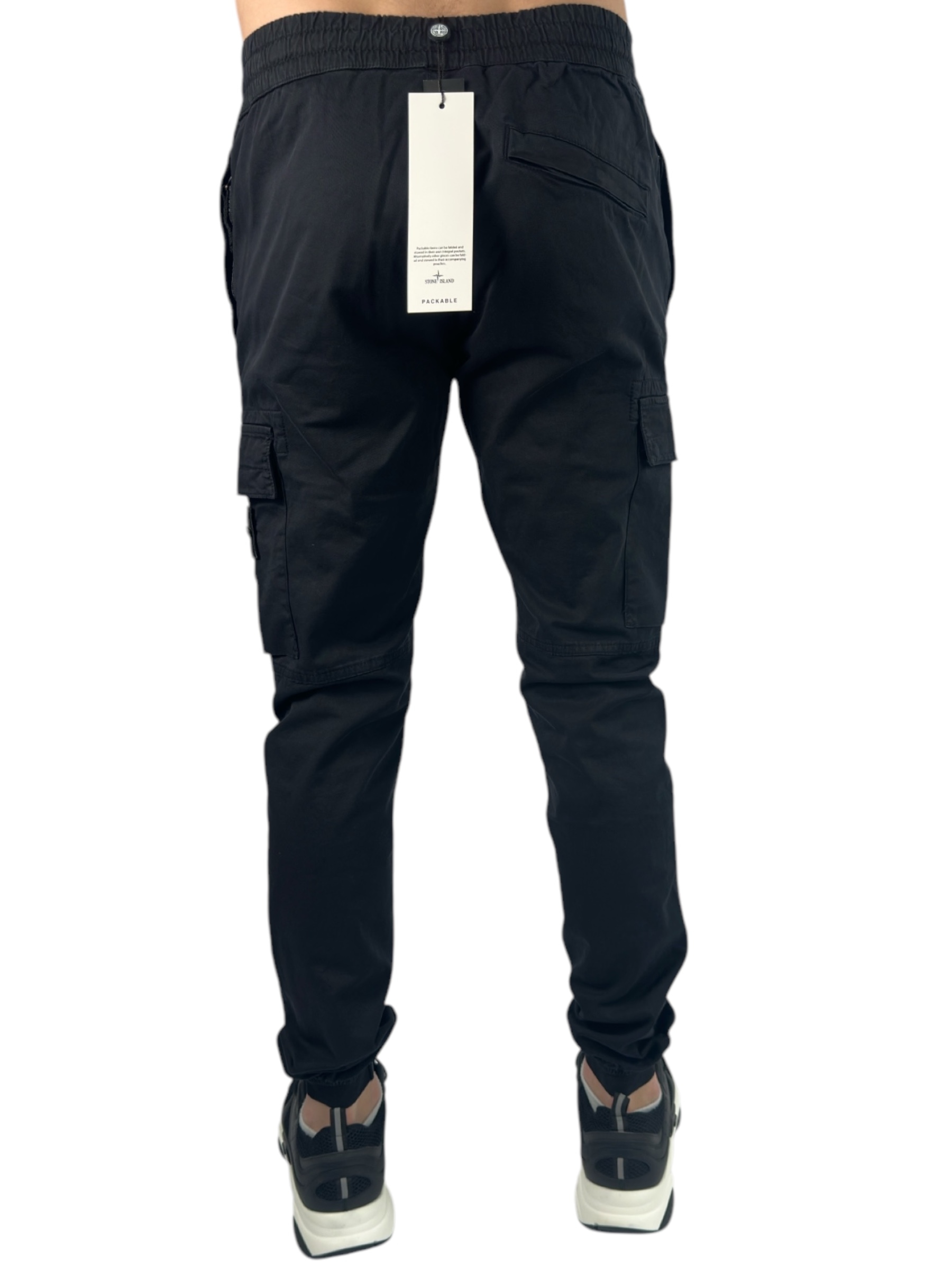 Stone Island Cargo Pants Black - Image 3