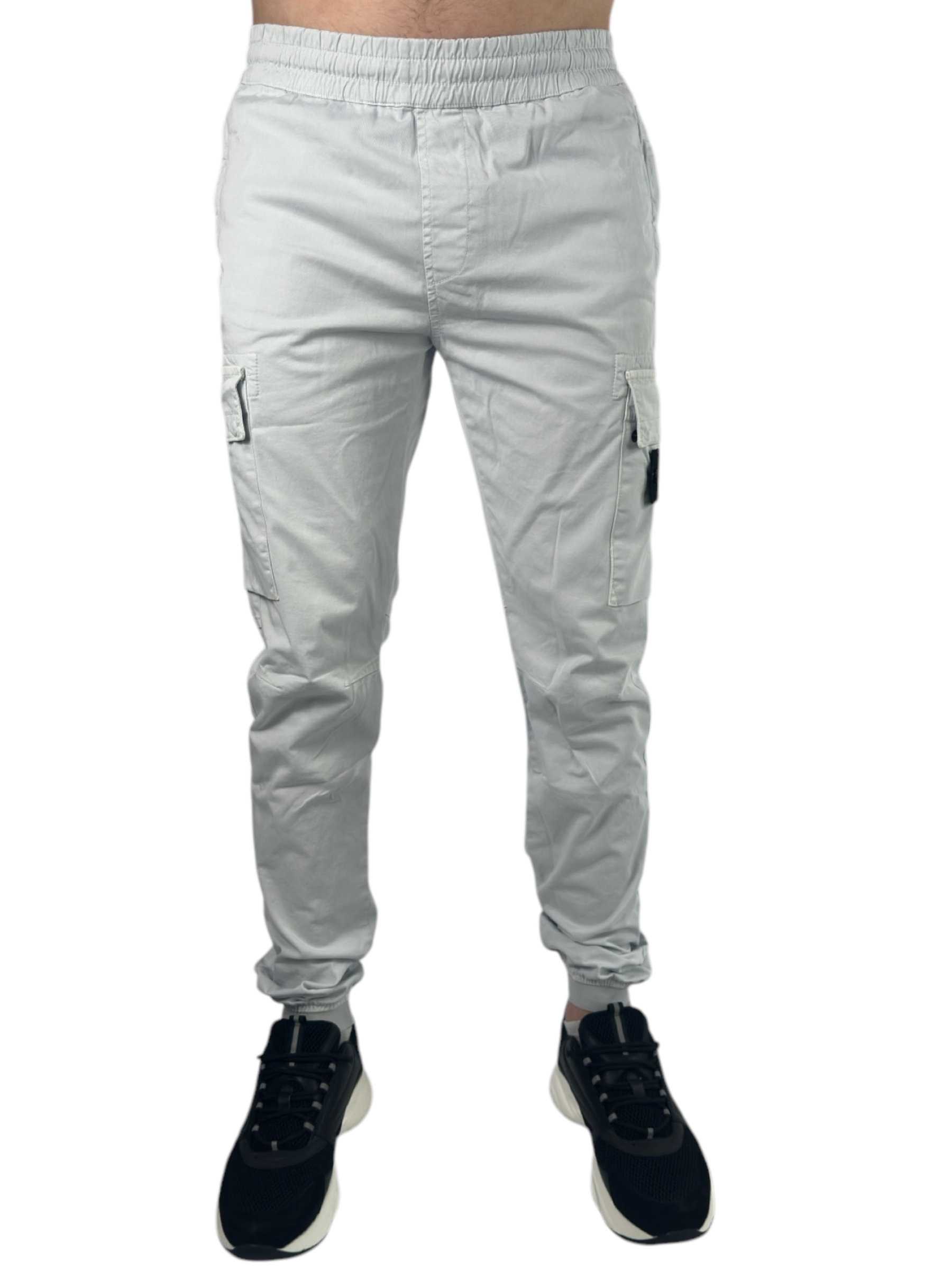 Stone Island Cargo Pants Light Grey - Image 2