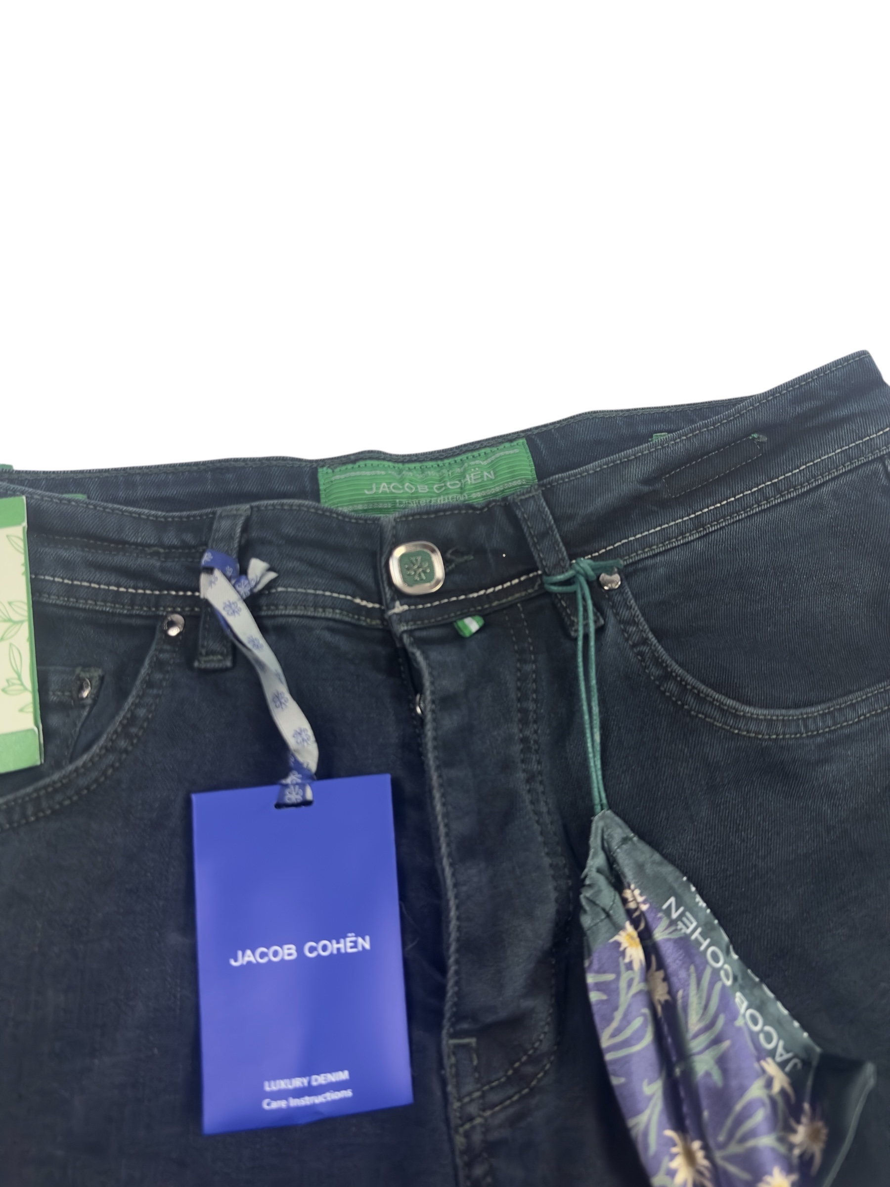 Jacob Cohën Jeans Flower Logo Dark Blue - Image 4