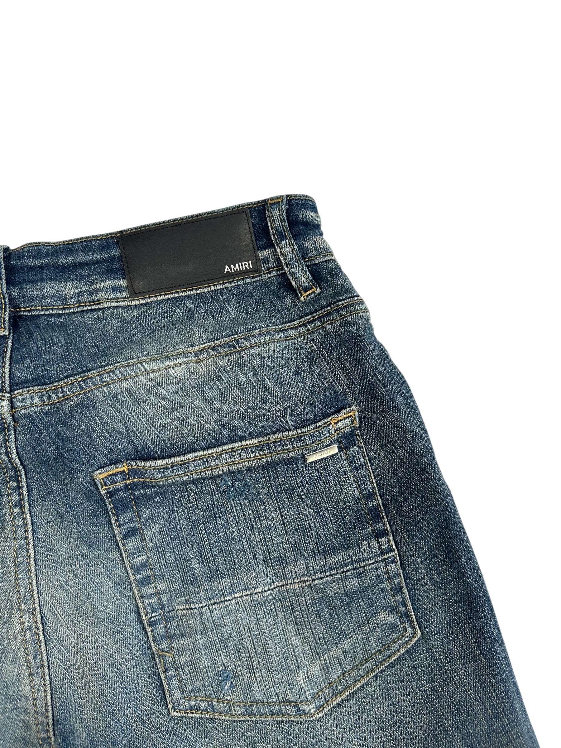 Amiri jeans Purple Logo Blue - Image 6