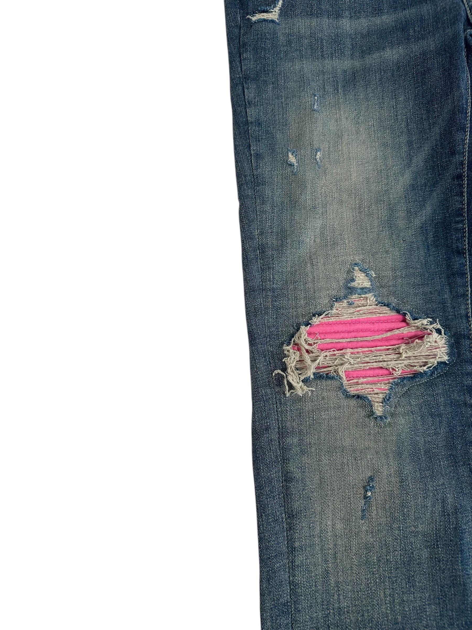 Amiri jeans Pink Patch Blue - Image 5