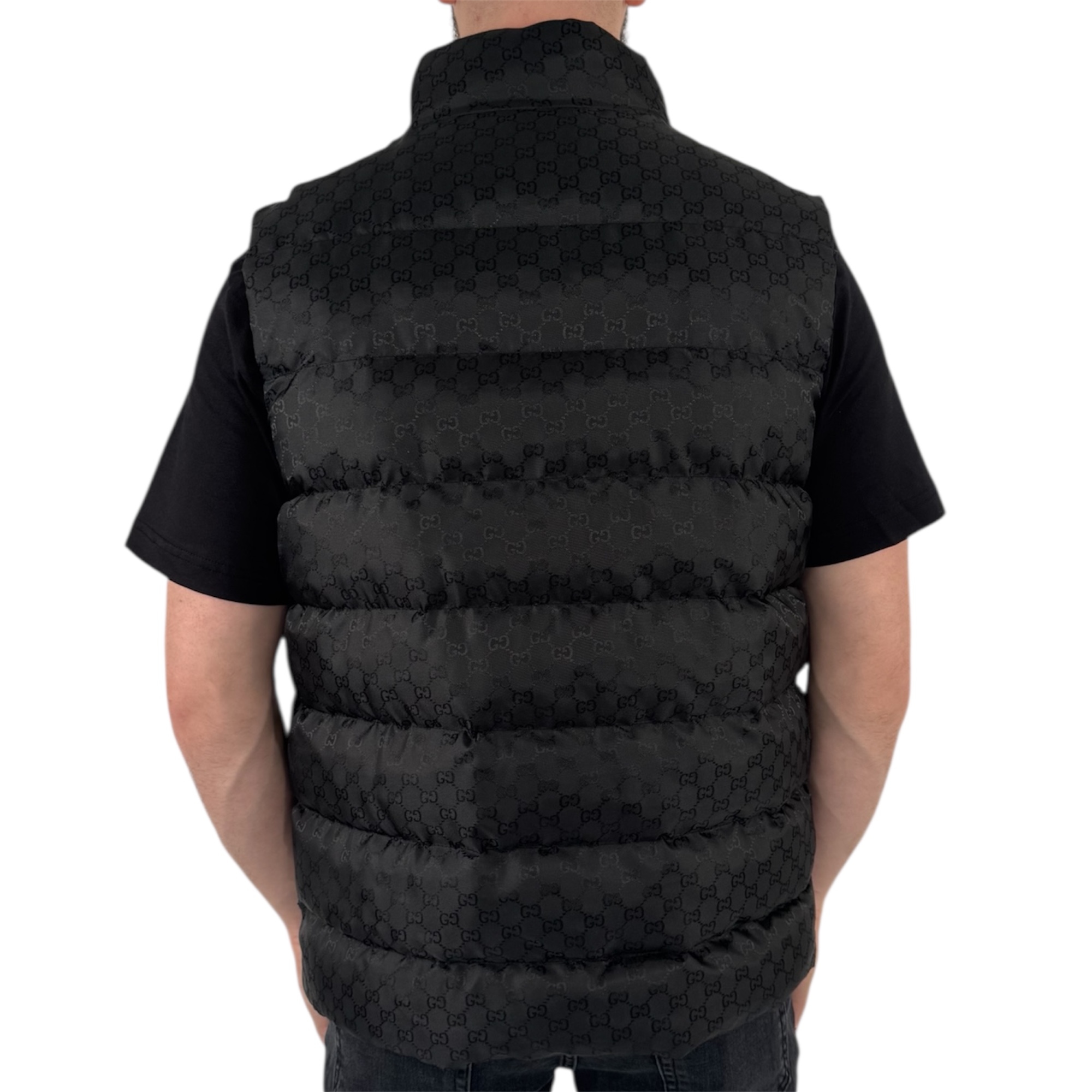 Gucci Monogram BodyWarmer Black - Image 3