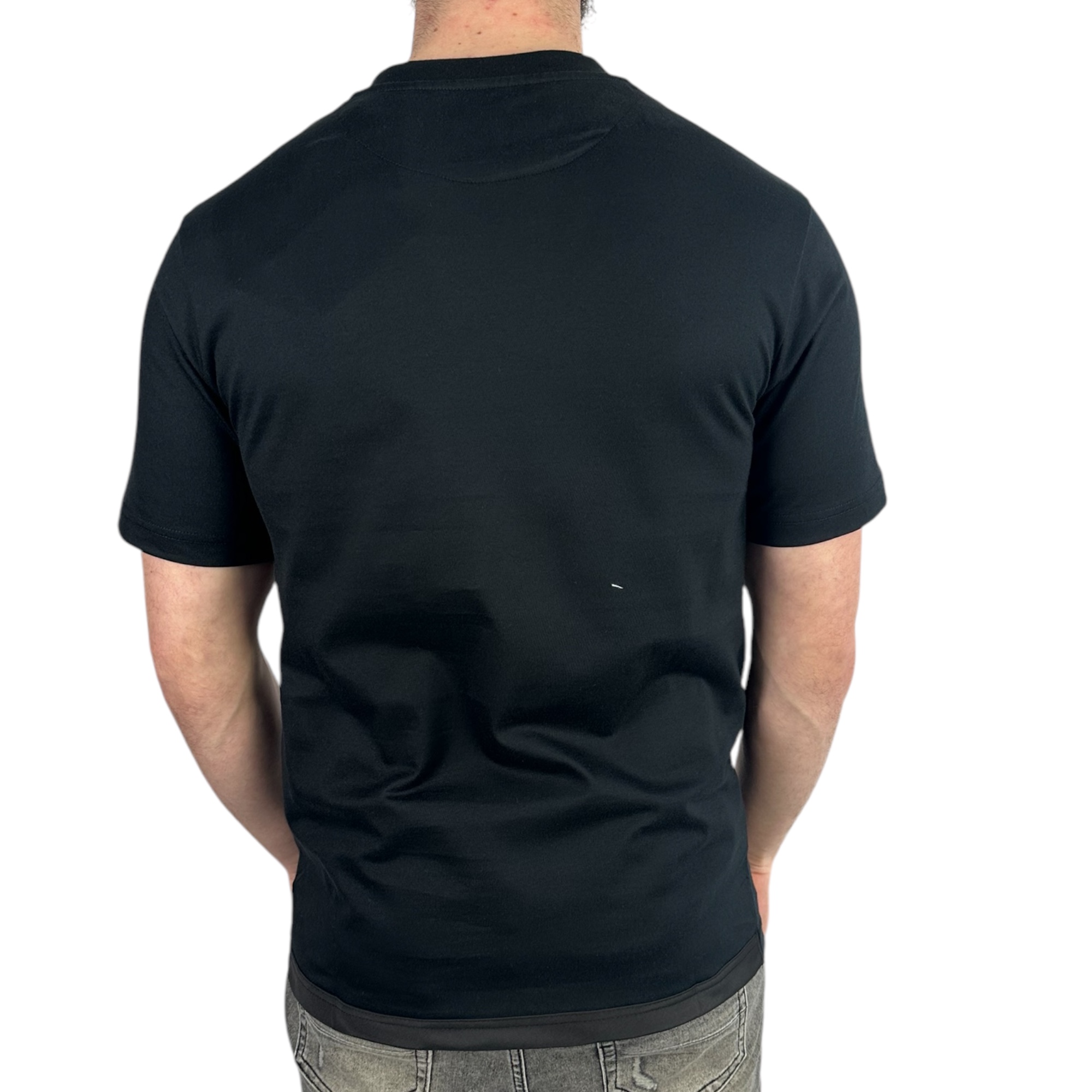 Prada T-shirt Pocket Logo Black - Image 3