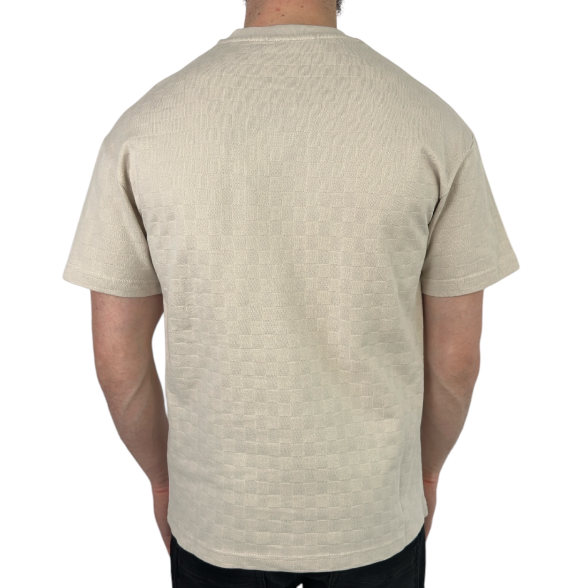 Louis Vuitton T-shirt Damier Cotton Crème - Image 3