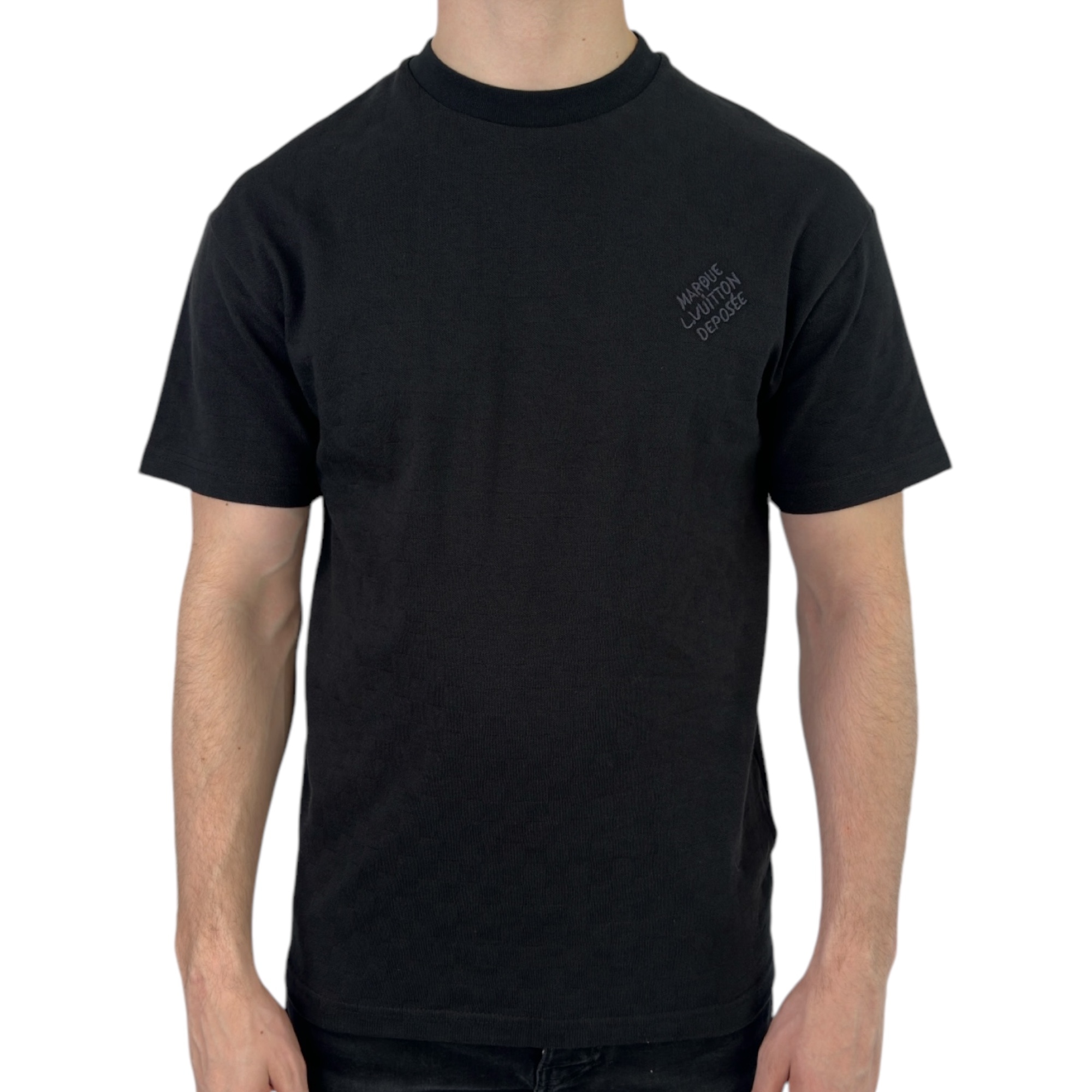 Louis Vuitton T-shirt Damier Cotton Black