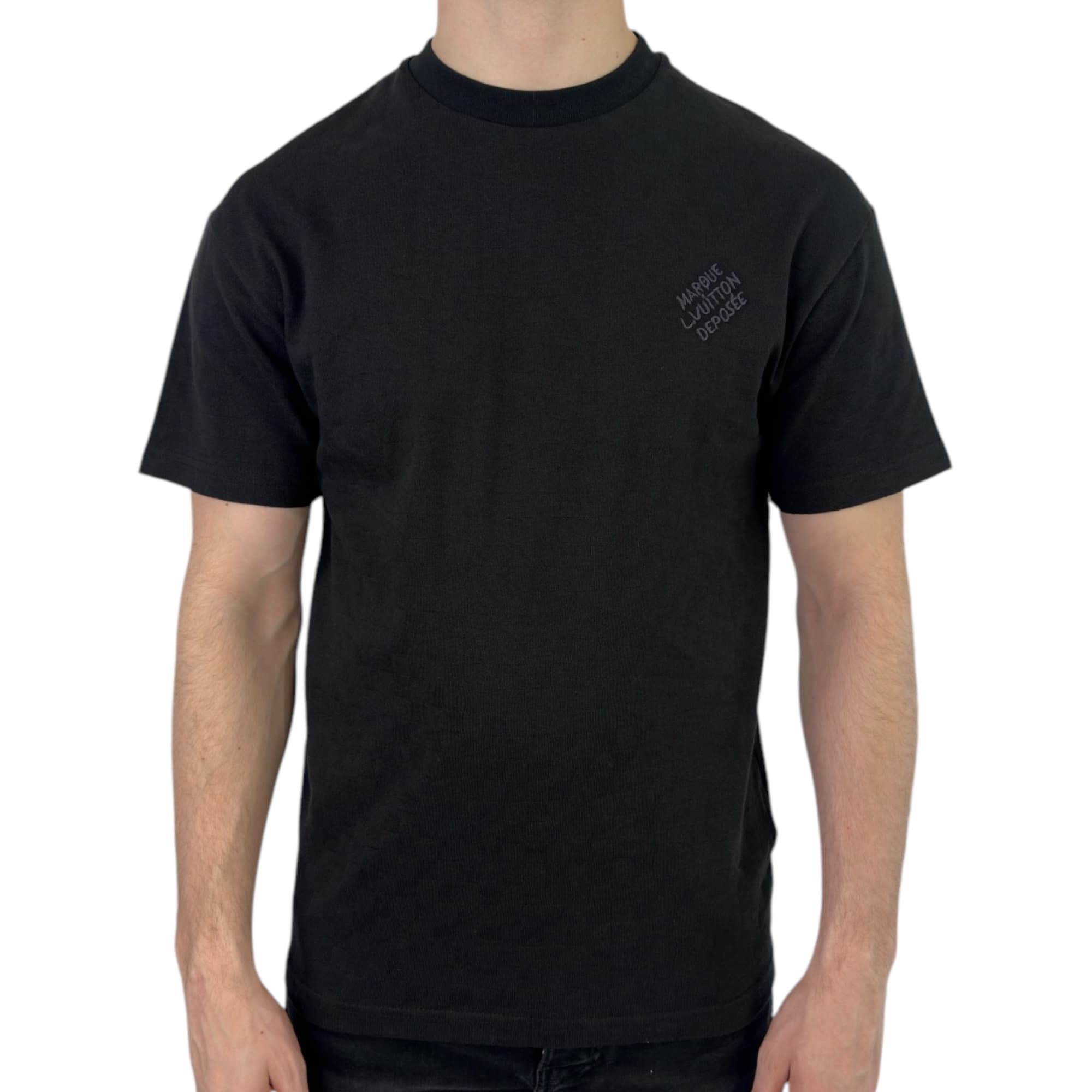 Louis Vuitton T-shirt Damier Cotton Black