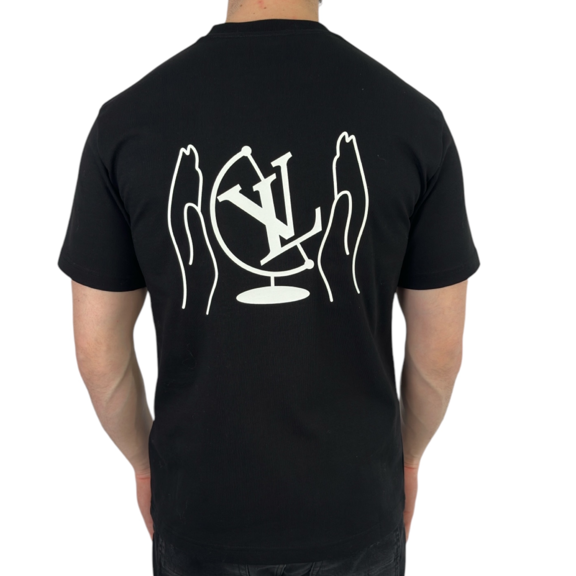 Louis Vuitton T-shirt Washed Printed Black - Image 3