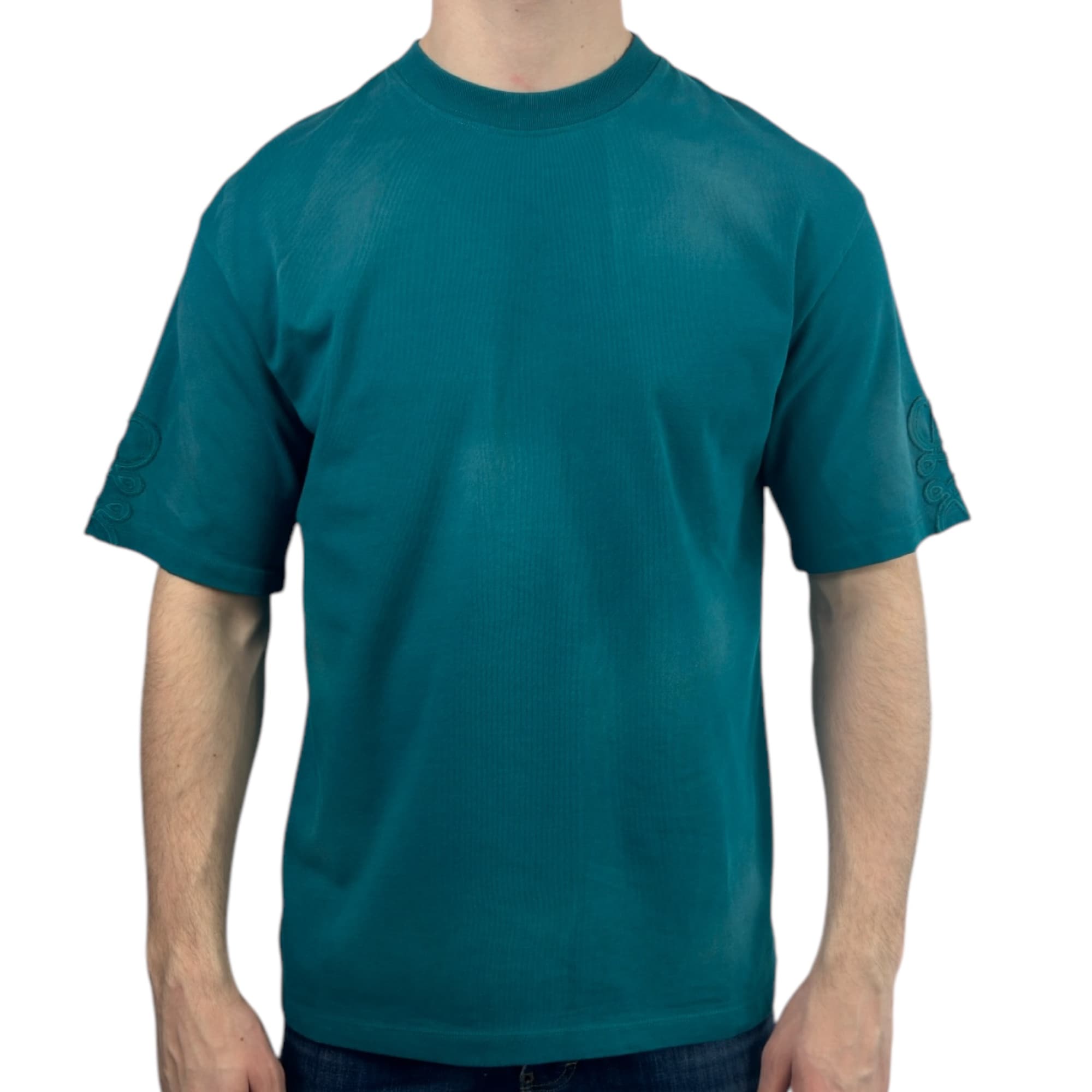 Loewe T-shirt Arm Logo Turquoise