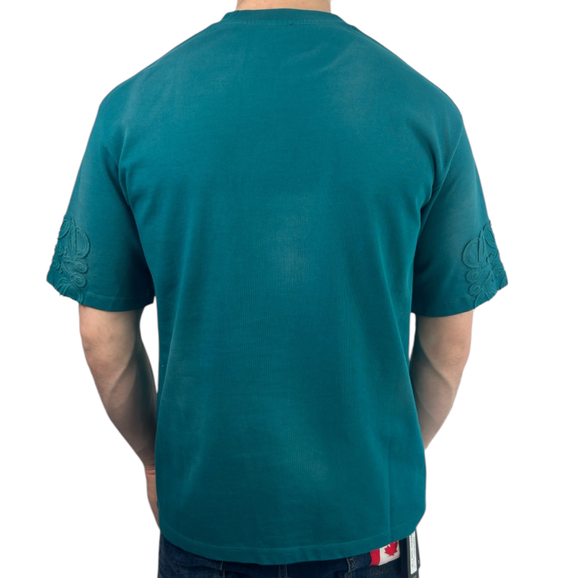 Loewe T-shirt Arm Logo Turquoise - Image 3