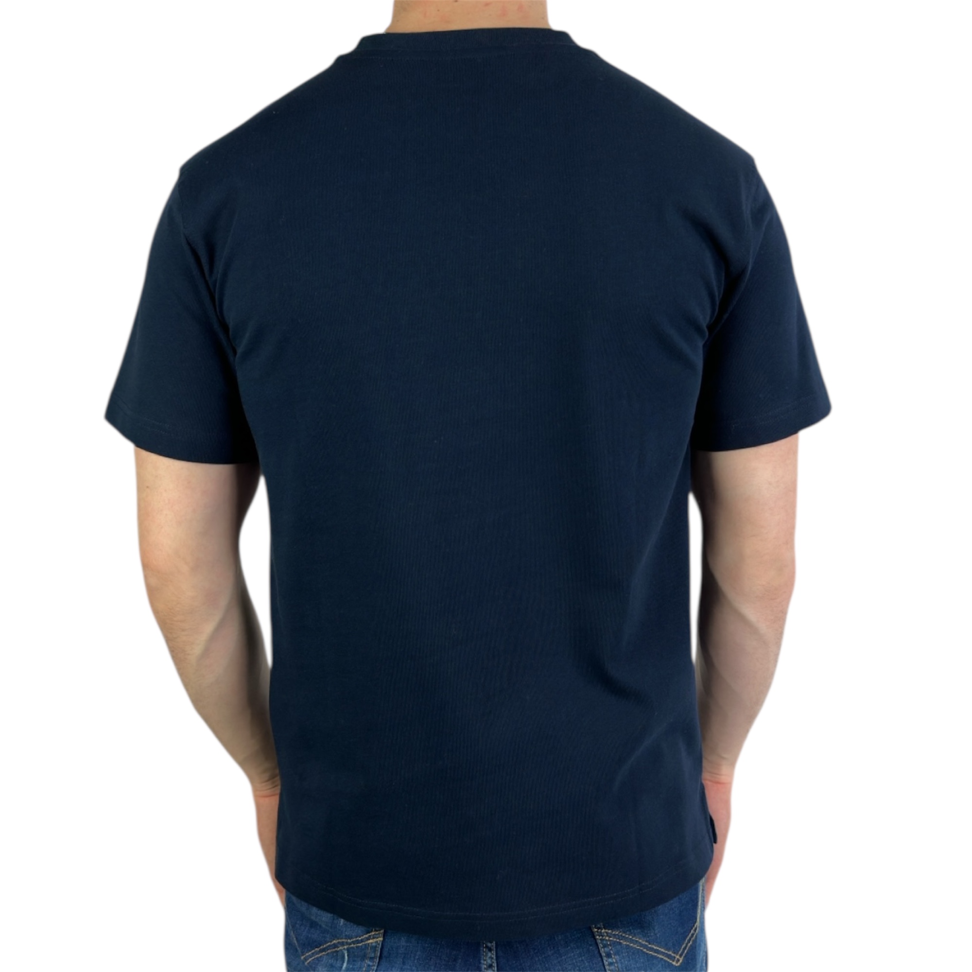 Hermes T-shirt Logo Print Navy Blue - Image 3