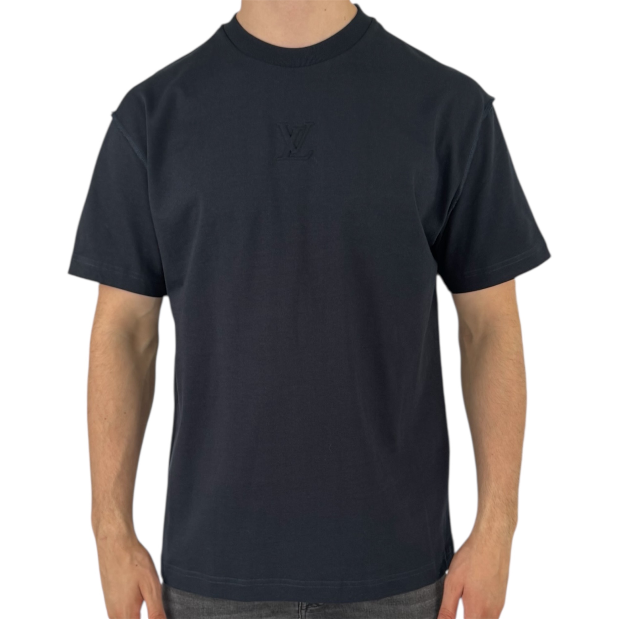 Louis Vuitton T-shirt Embossed Navy Blue