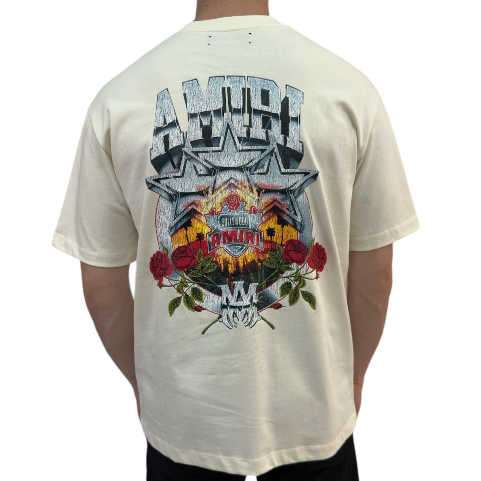 Amiri T-shirt Hollywood White - Image 3