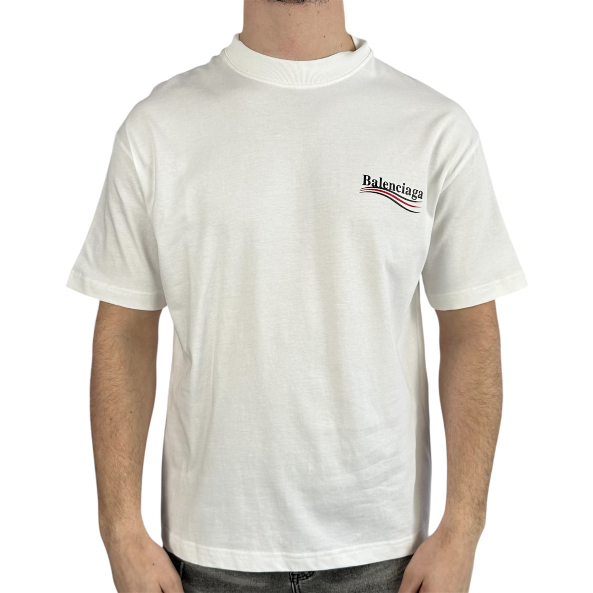Balenciaga T-shirt Political White