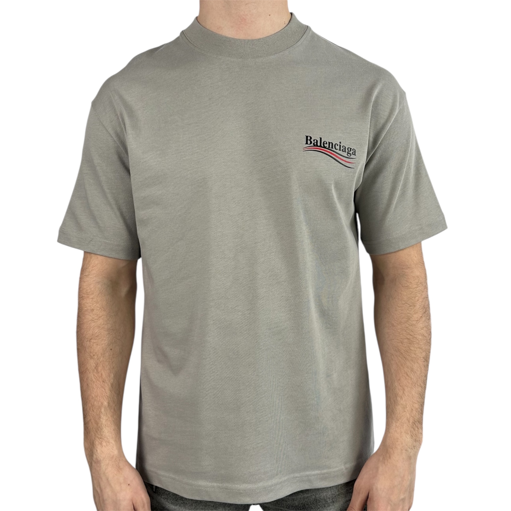 Balenciaga T-shirt Political Grey