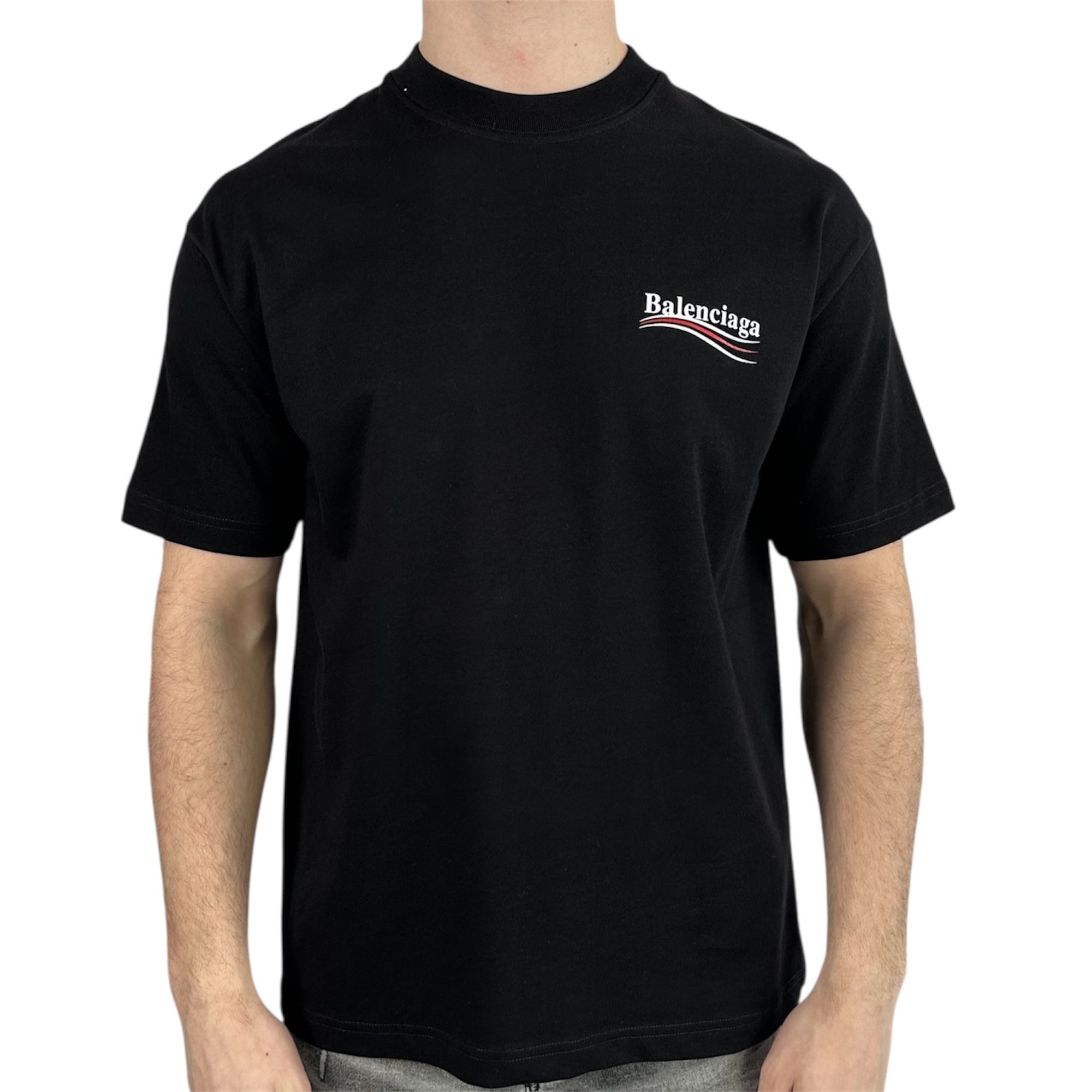 Balenciaga T-shirt Political Black
