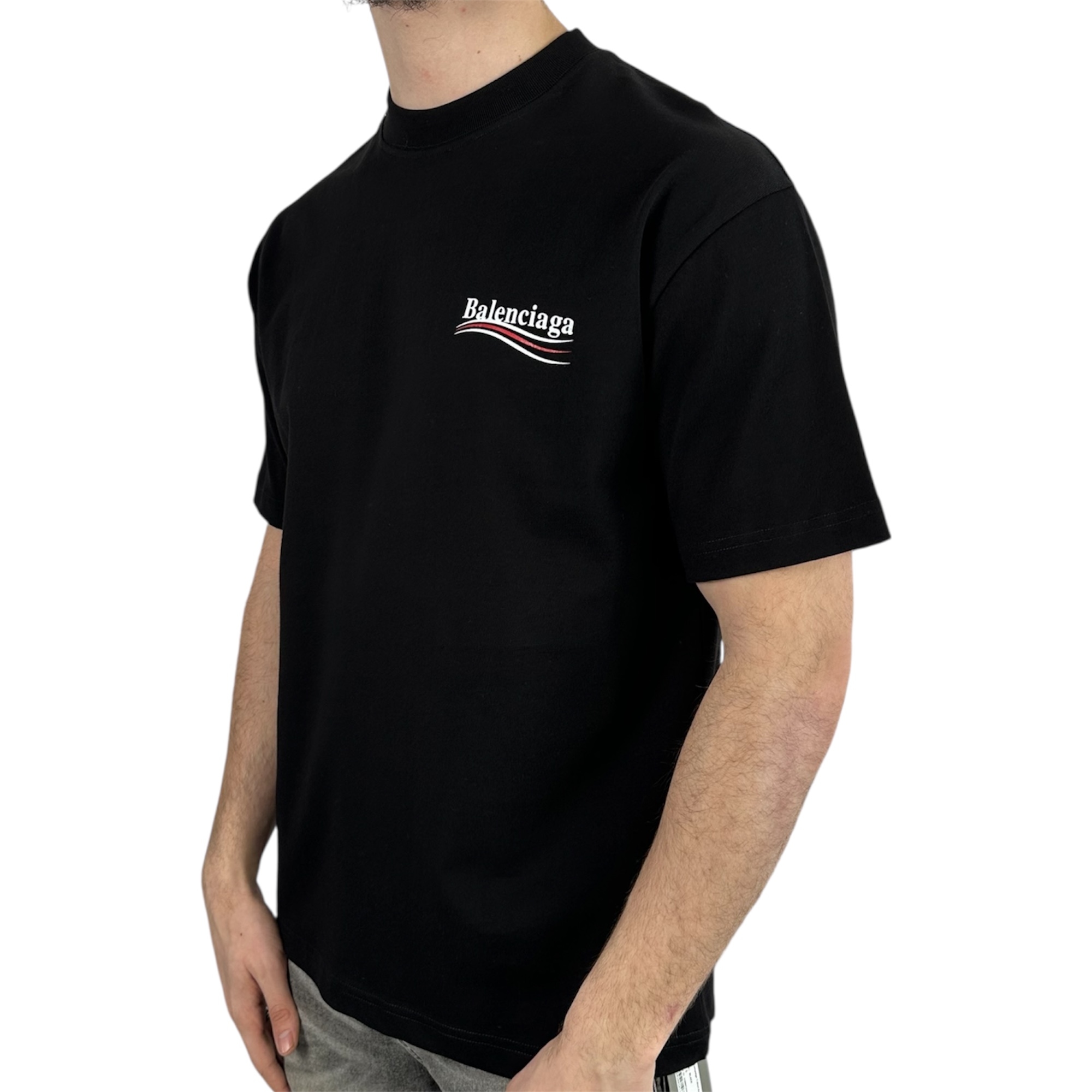 Balenciaga T-shirt Political Black - Image 2