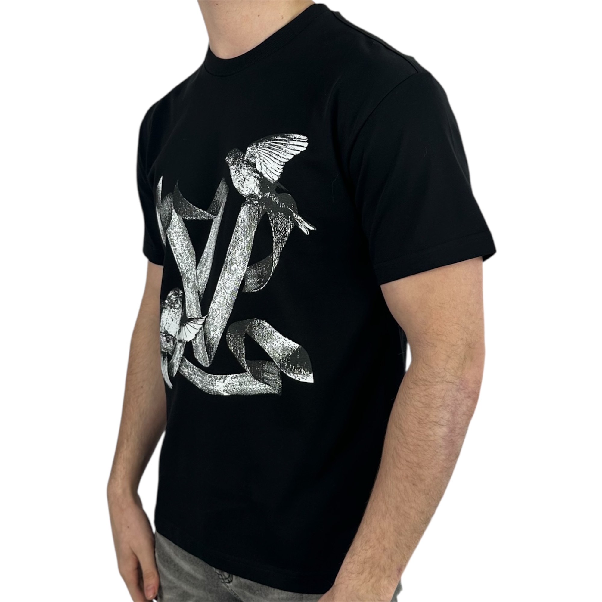 Louis Vuitton T-shirt Bird Logo Black - Image 2