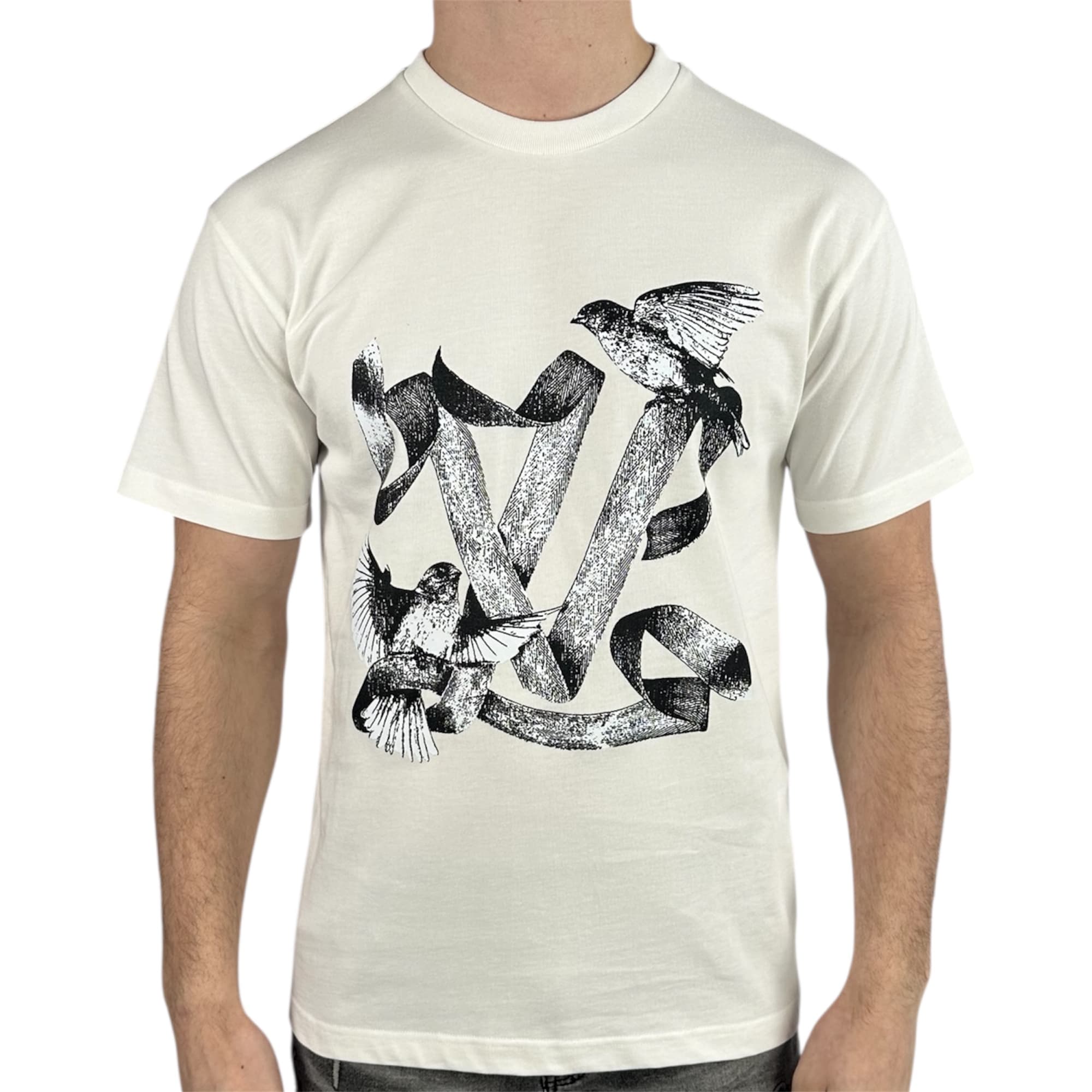 Louis Vuitton T-shirt Bird Logo White
